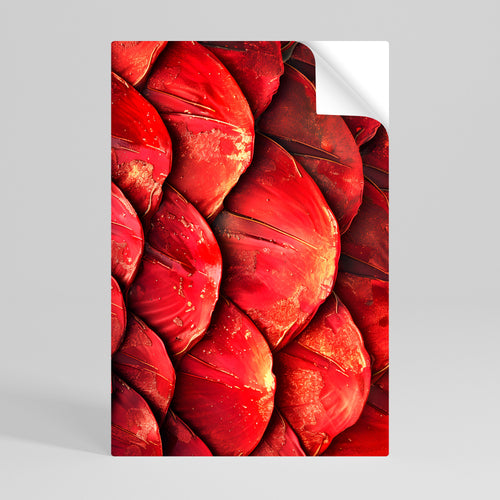RUBY PETAL DANCE Selbstklebendes Poster - Hochformat