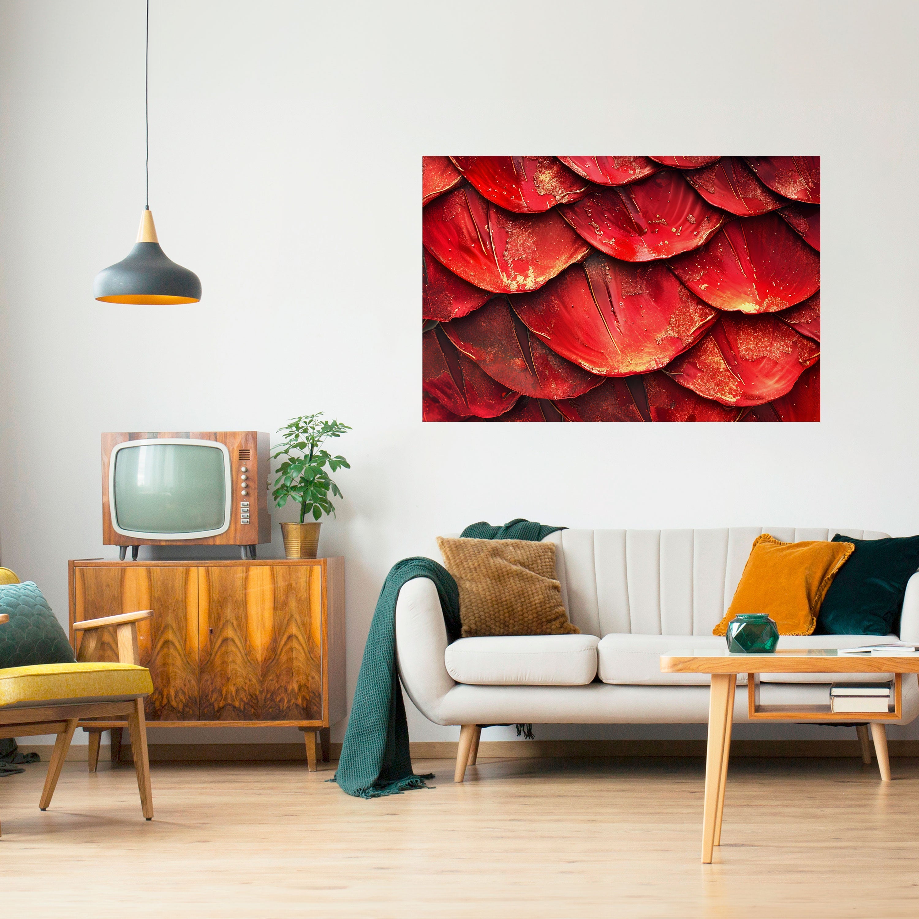 RUBY PETAL DANCE Horizontales Poster zum Abziehen und Aufkleben
