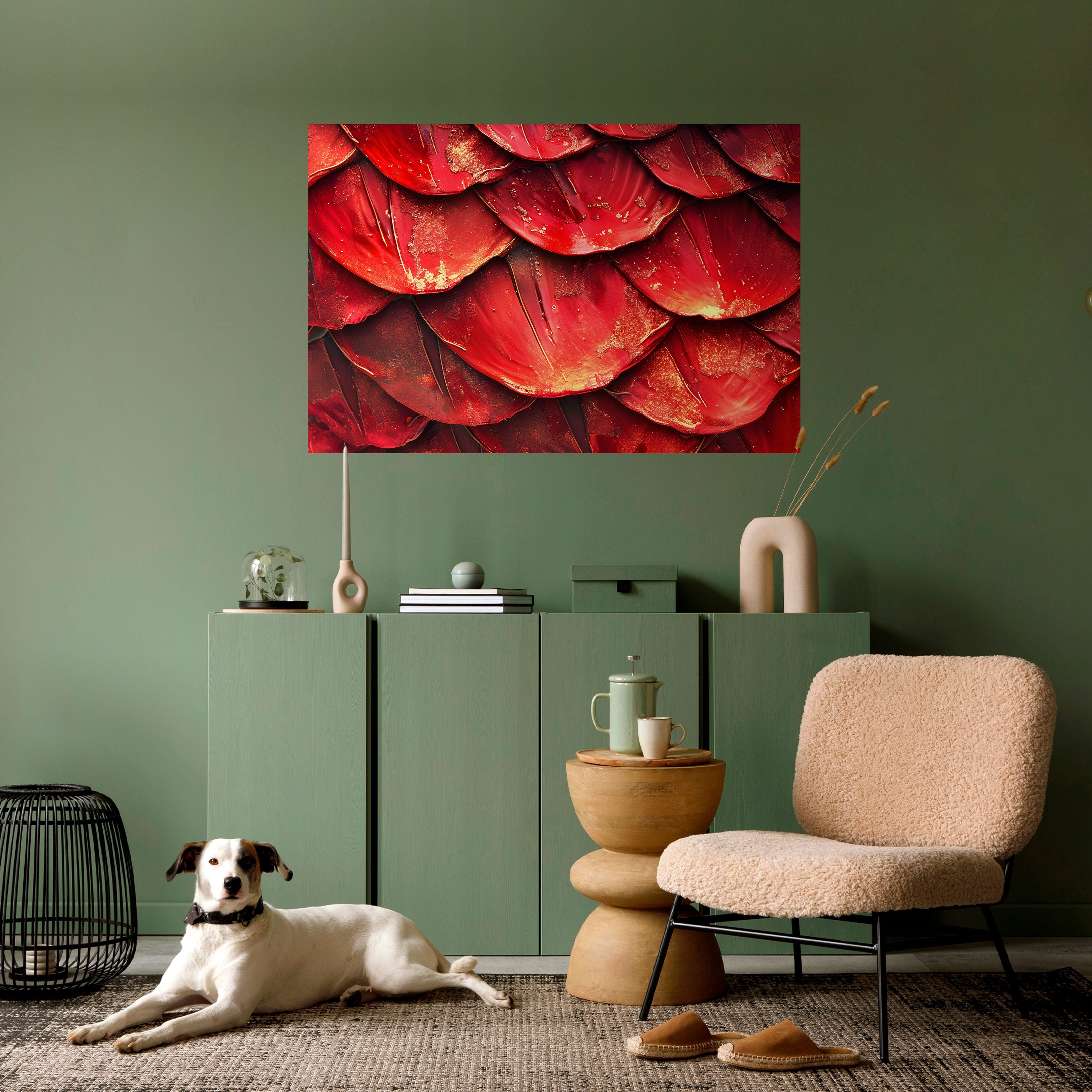 RUBY PETAL DANCE Horizontales Poster zum Abziehen und Aufkleben
