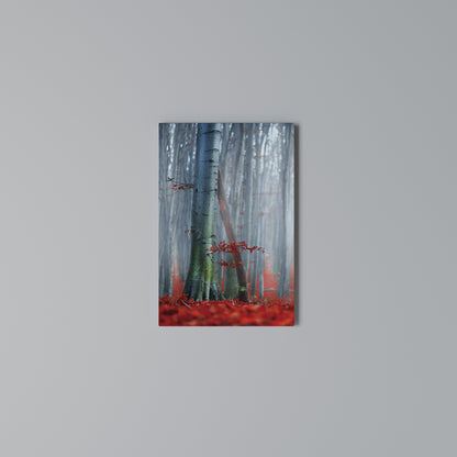TRANQUIL RED ELEGANCE Vertical Canvas Print