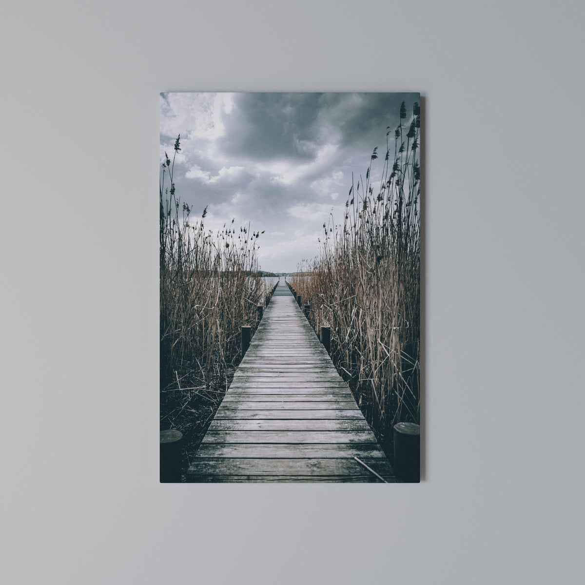 GAZE INTO STILLNESS Vertical Canvas Print