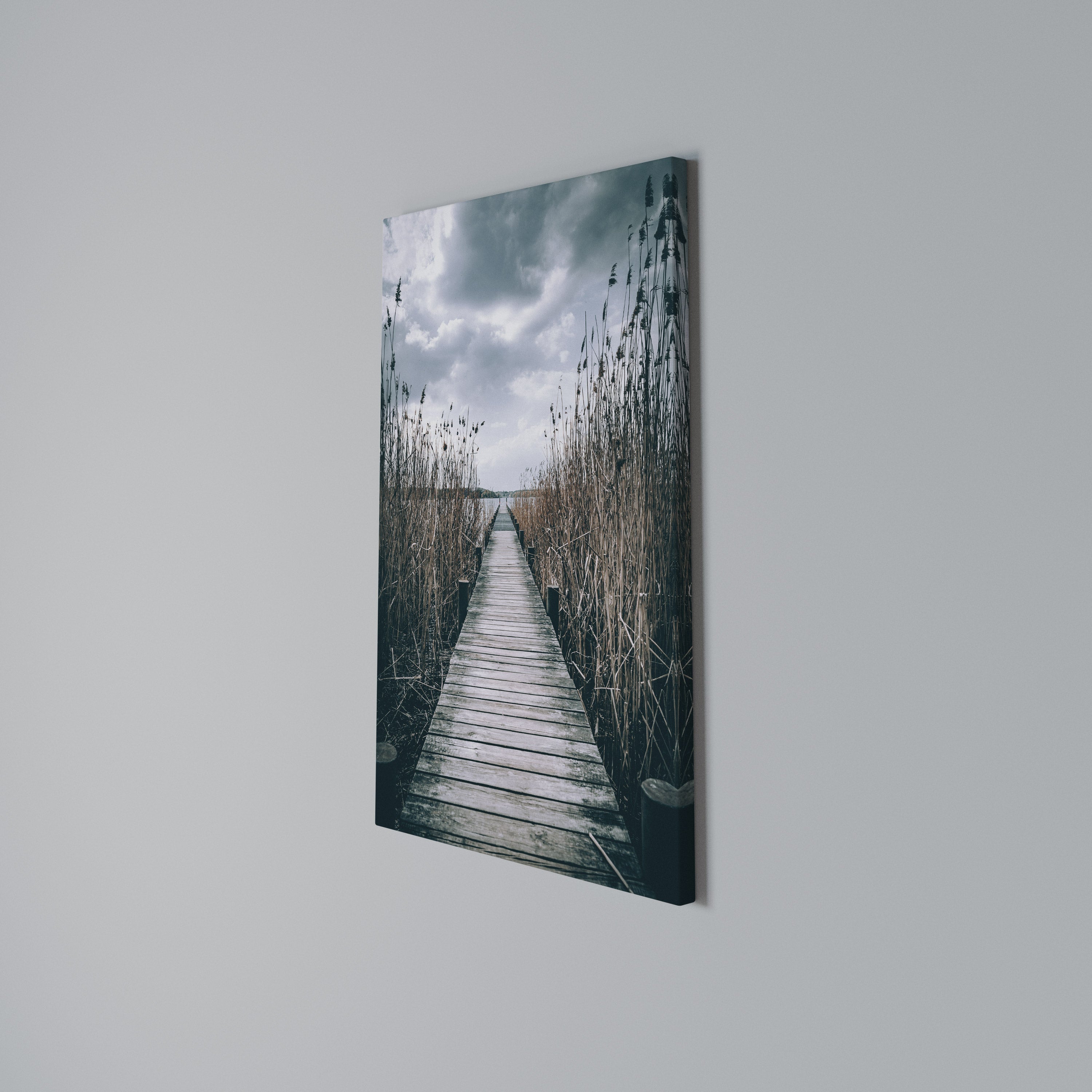 GAZE INTO STILLNESS Vertical Canvas Print
