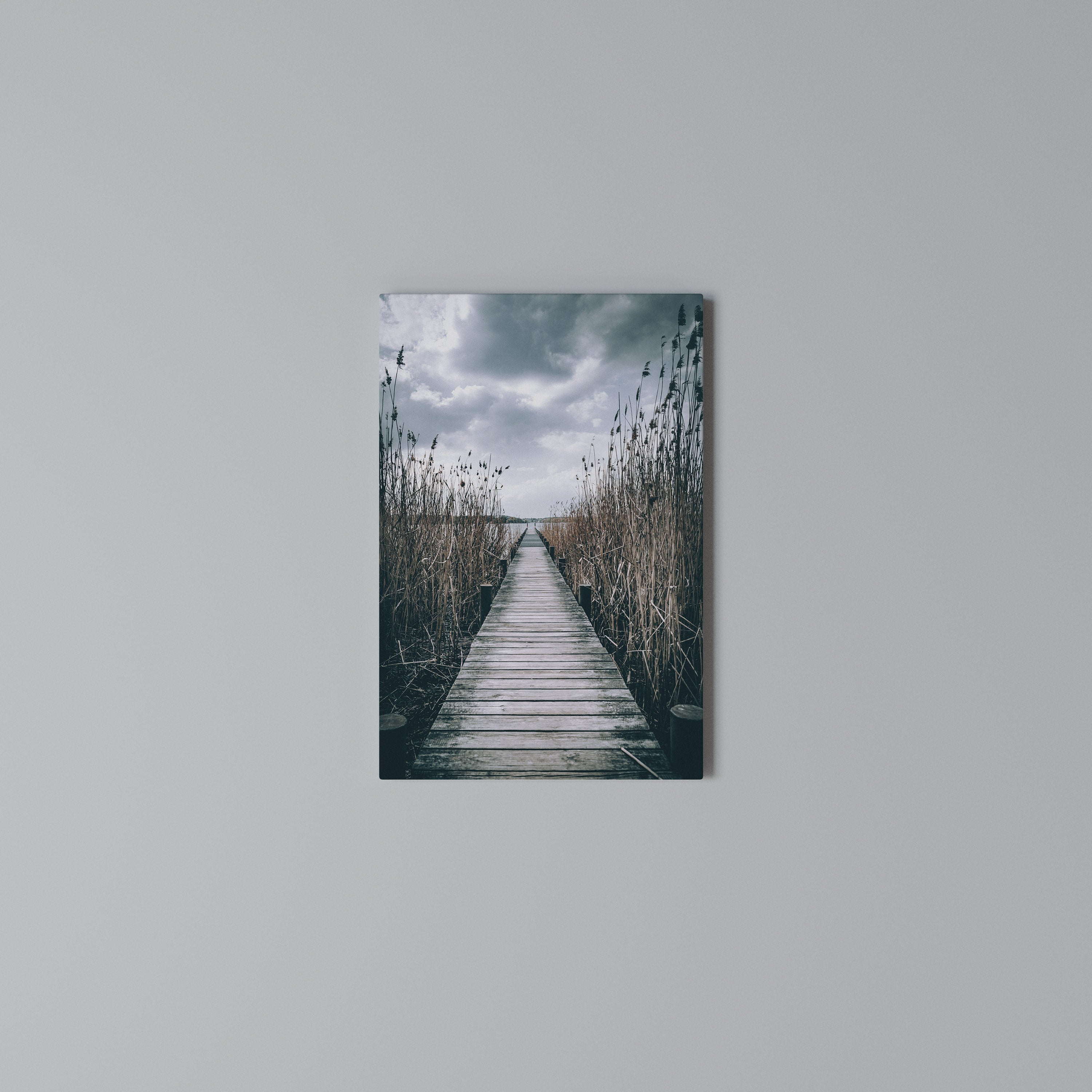 GAZE INTO STILLNESS Vertical Canvas Print