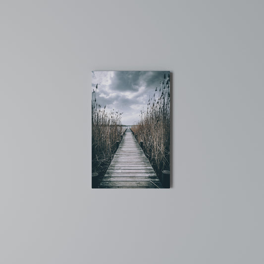 GAZE INTO STILLNESS Vertical Canvas Print