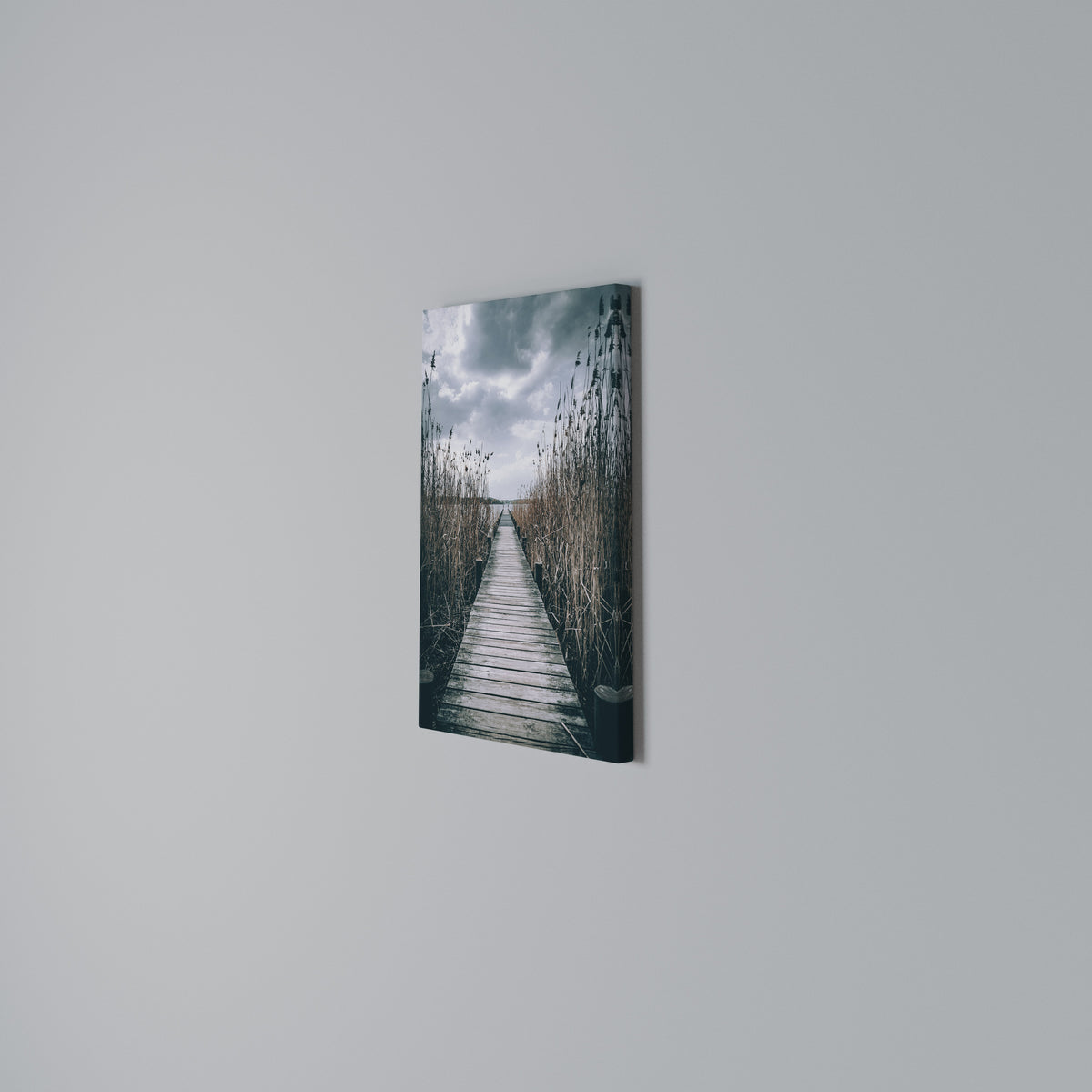 GAZE INTO STILLNESS Vertical Canvas Print