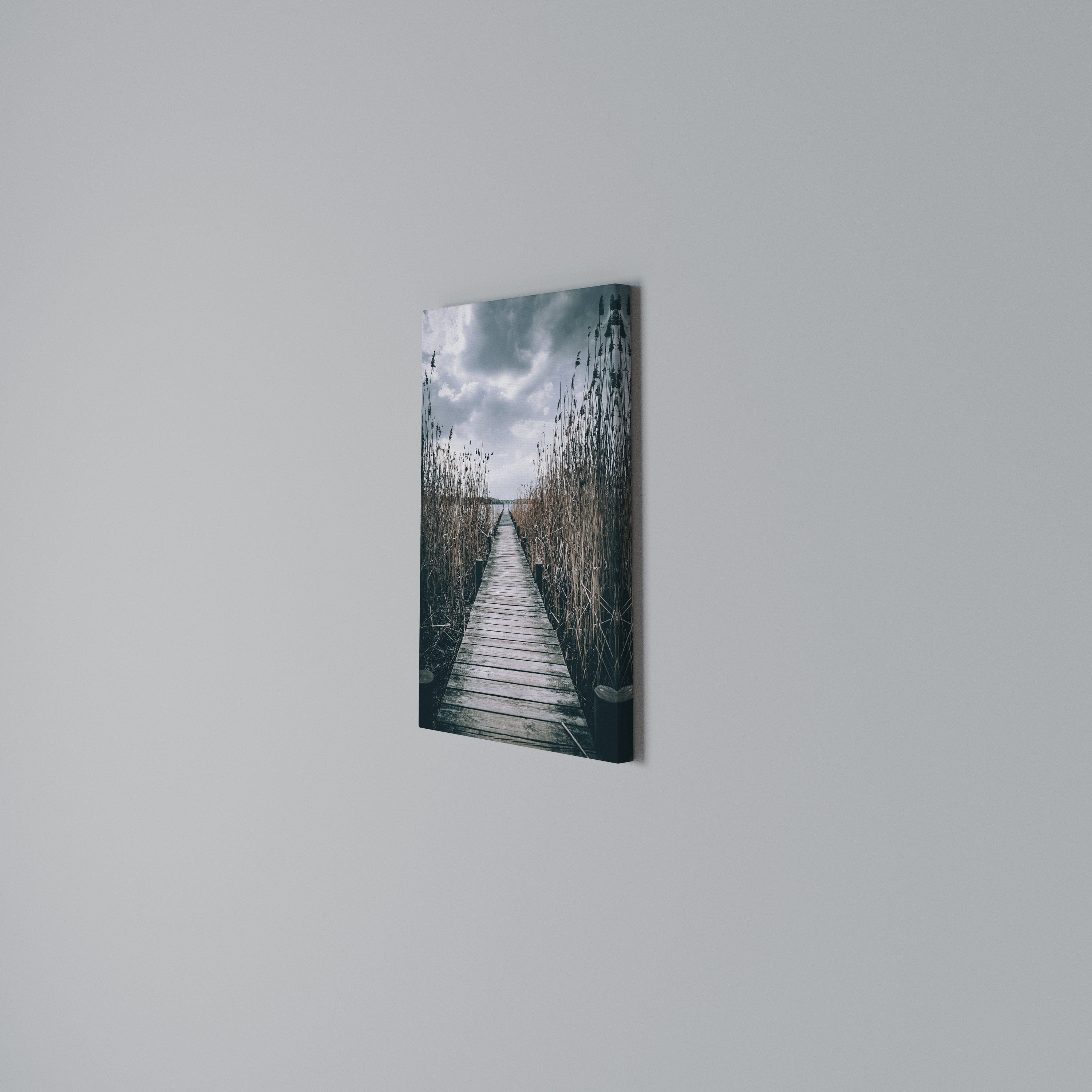 GAZE INTO STILLNESS Vertical Canvas Print