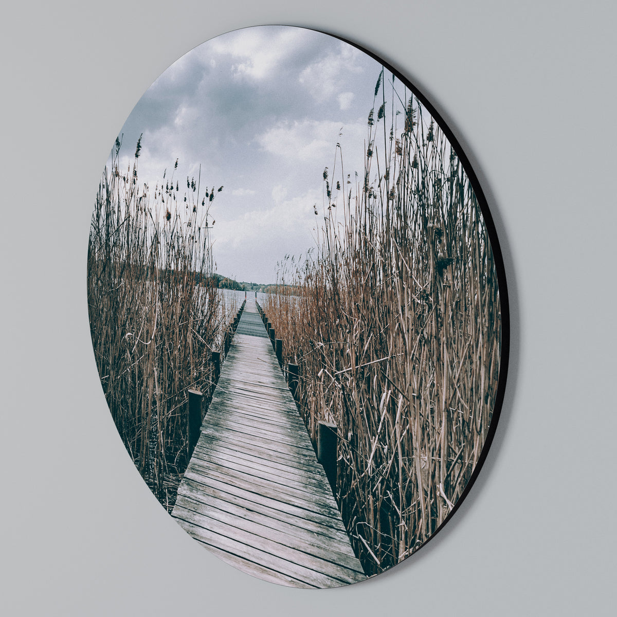 GAZE INTO STILLNESS Rundes Wandbild