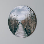 GAZE INTO STILLNESS Runde Wanddekoration Ø 69 cm