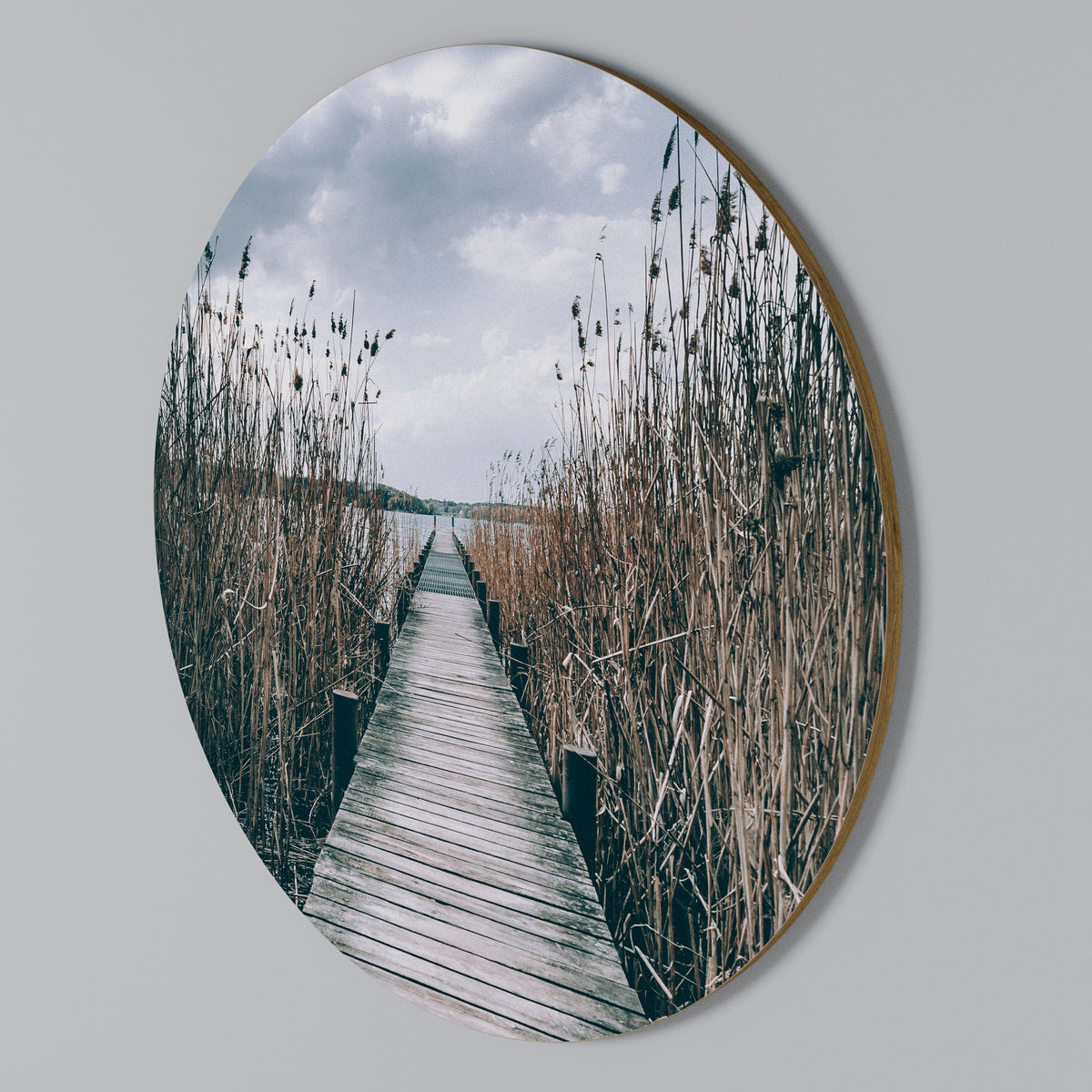 GAZE INTO STILLNESS Rundes Wandbild