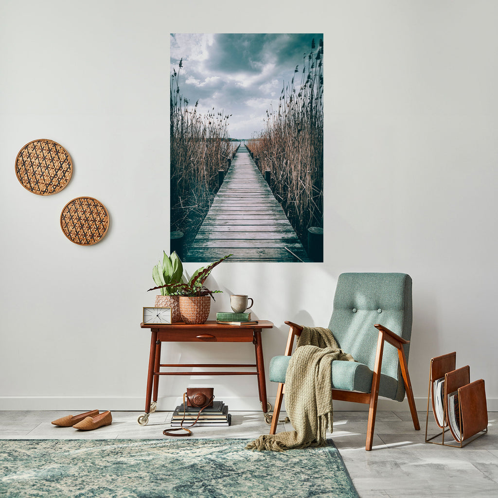 BLICK IN DIE STILLE Vertikales Poster zum Abziehen und Aufkleben