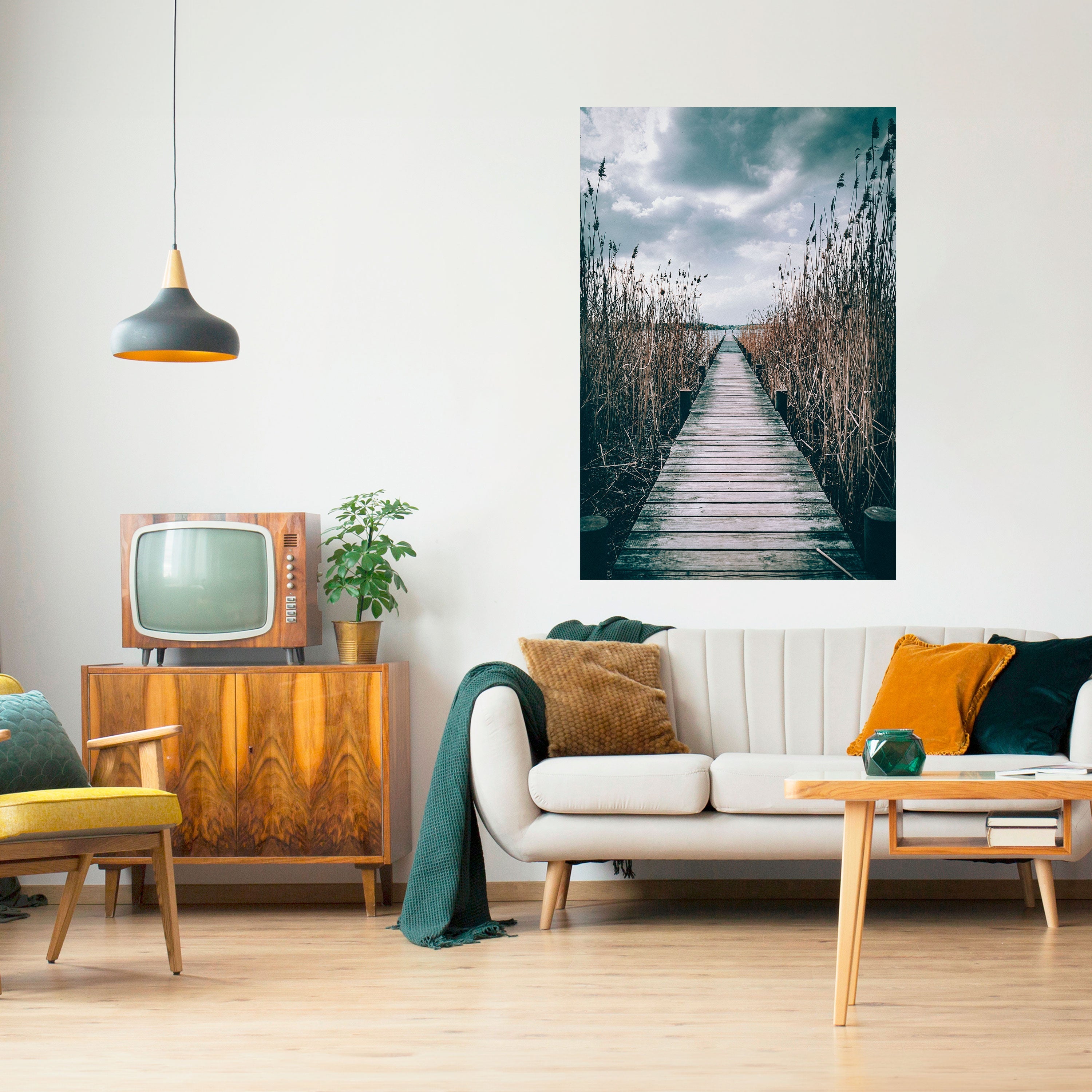 BLICK IN DIE STILLE Vertikales Poster zum Abziehen und Aufkleben