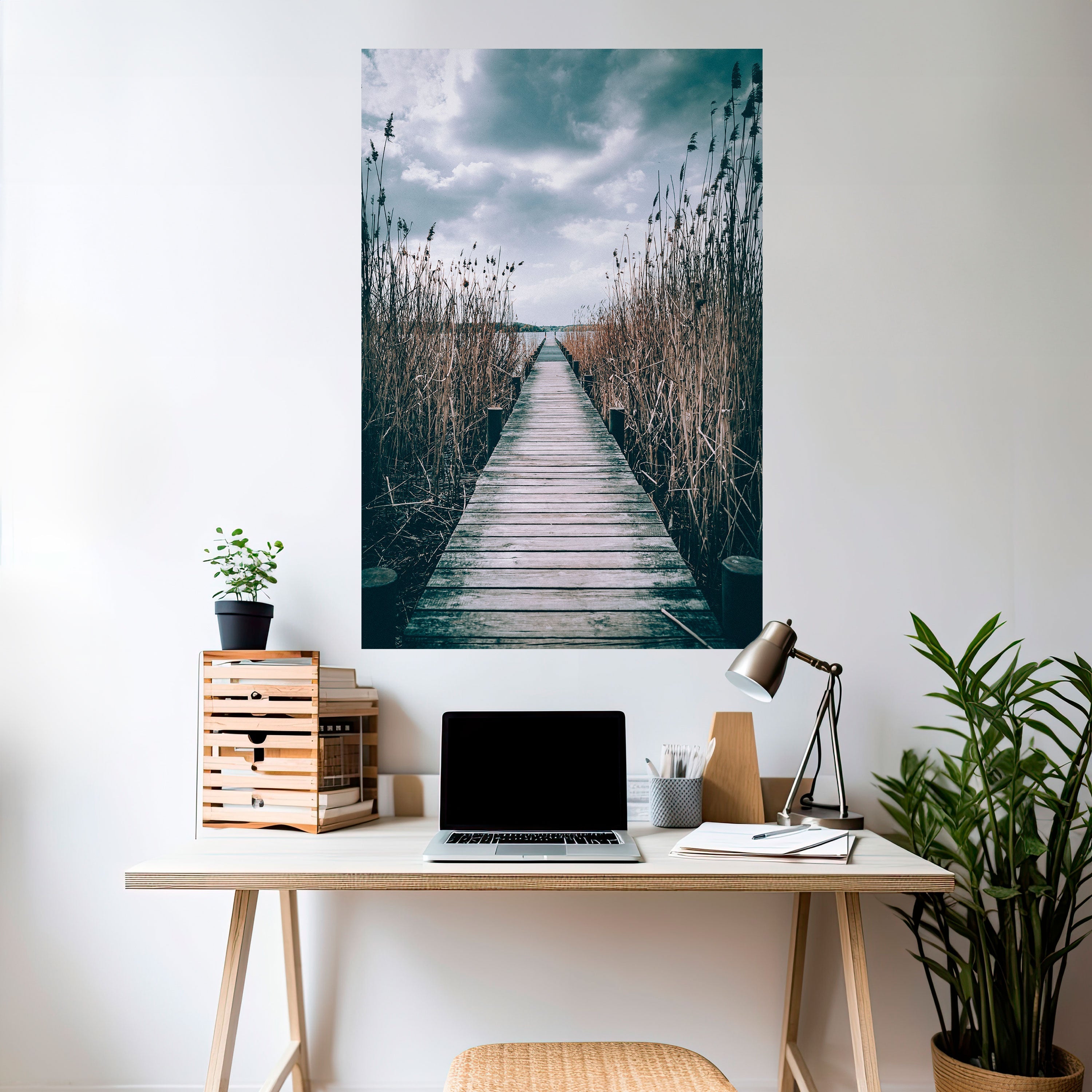 BLICK IN DIE STILLE Vertikales Poster zum Abziehen und Aufkleben
