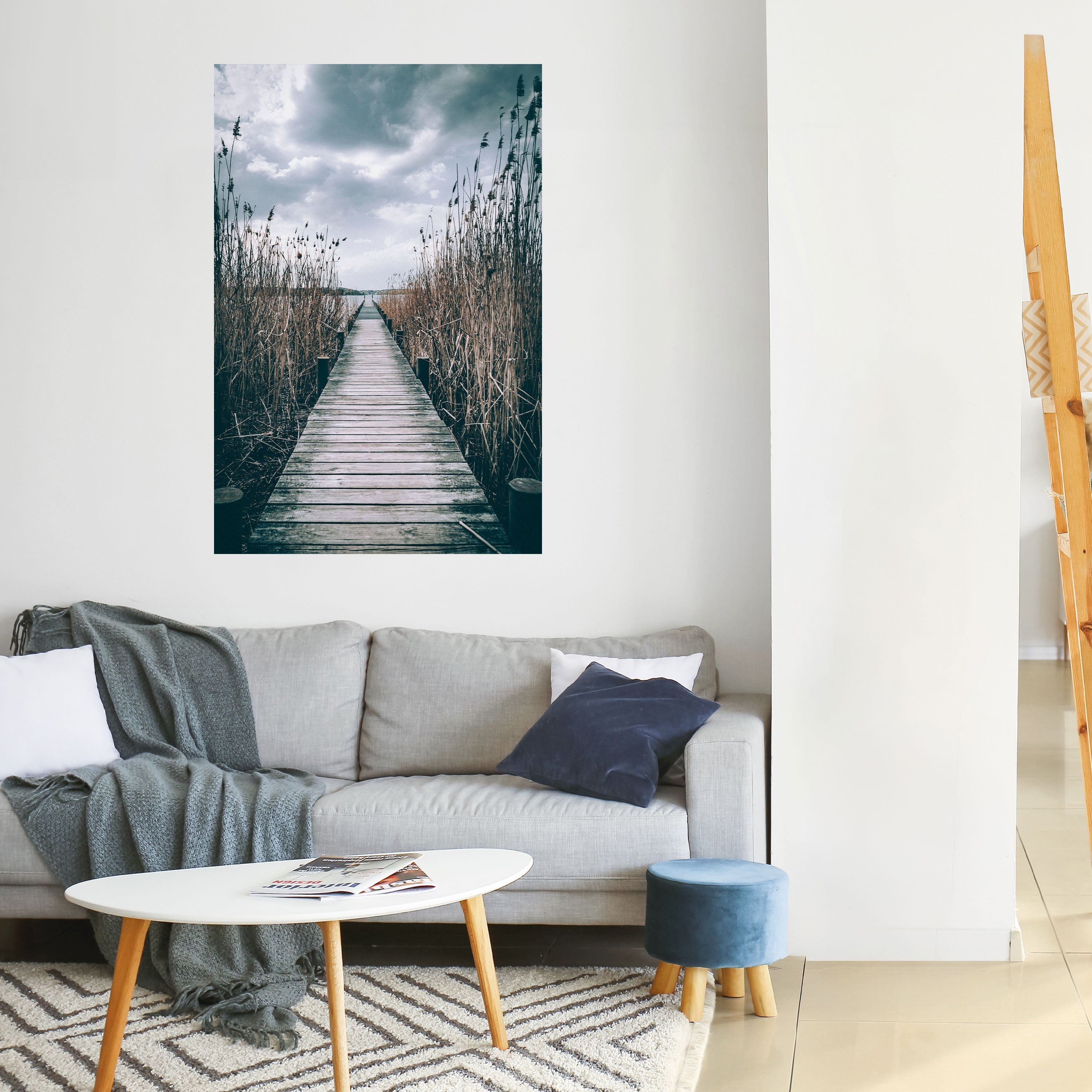 BLICK IN DIE STILLE Vertikales Poster zum Abziehen und Aufkleben