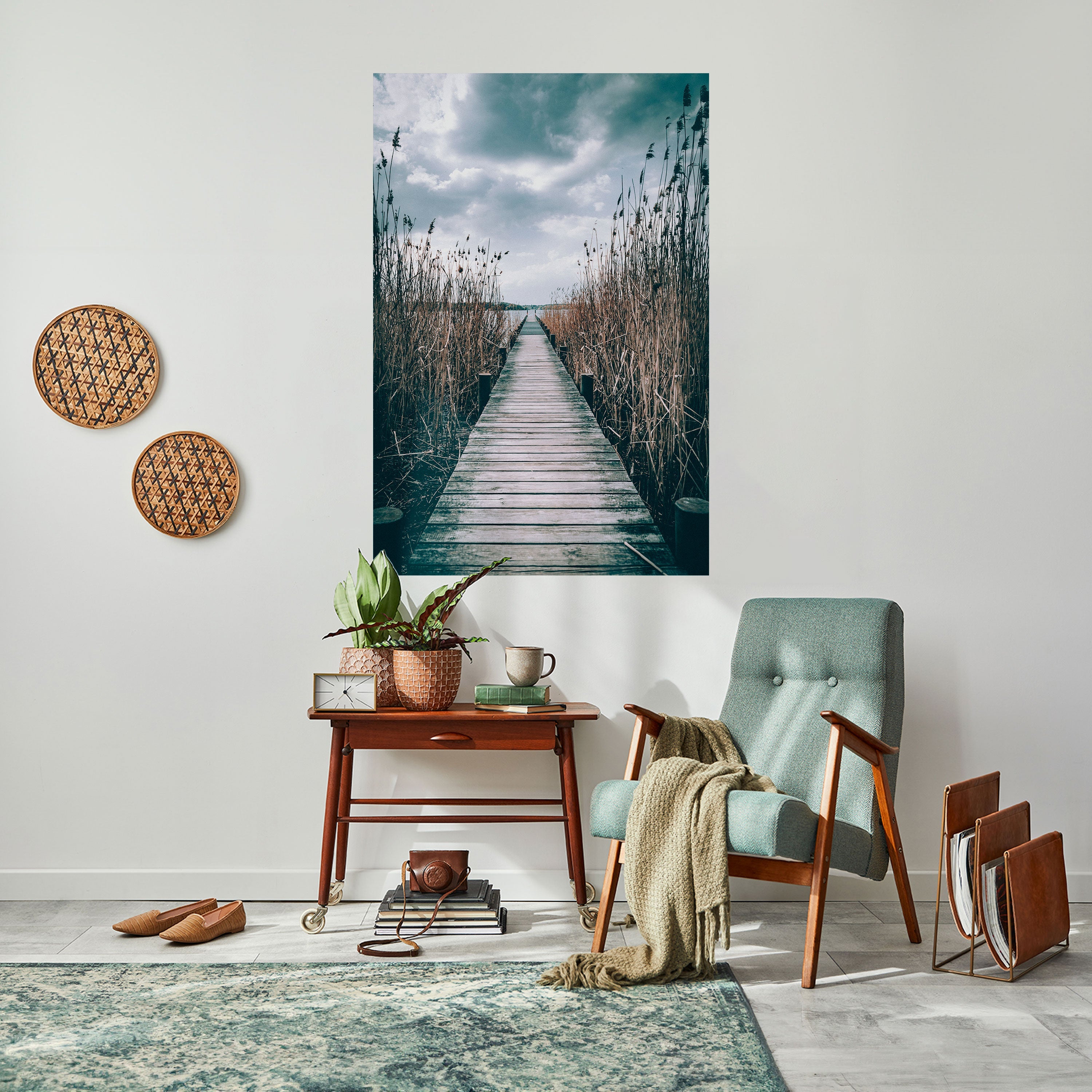 BLICK IN DIE STILLE Vertikales Poster zum Abziehen und Aufkleben