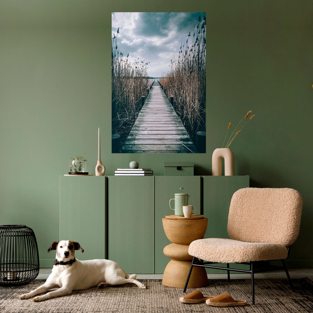BLICK IN DIE STILLE Vertikales Poster zum Abziehen und Aufkleben