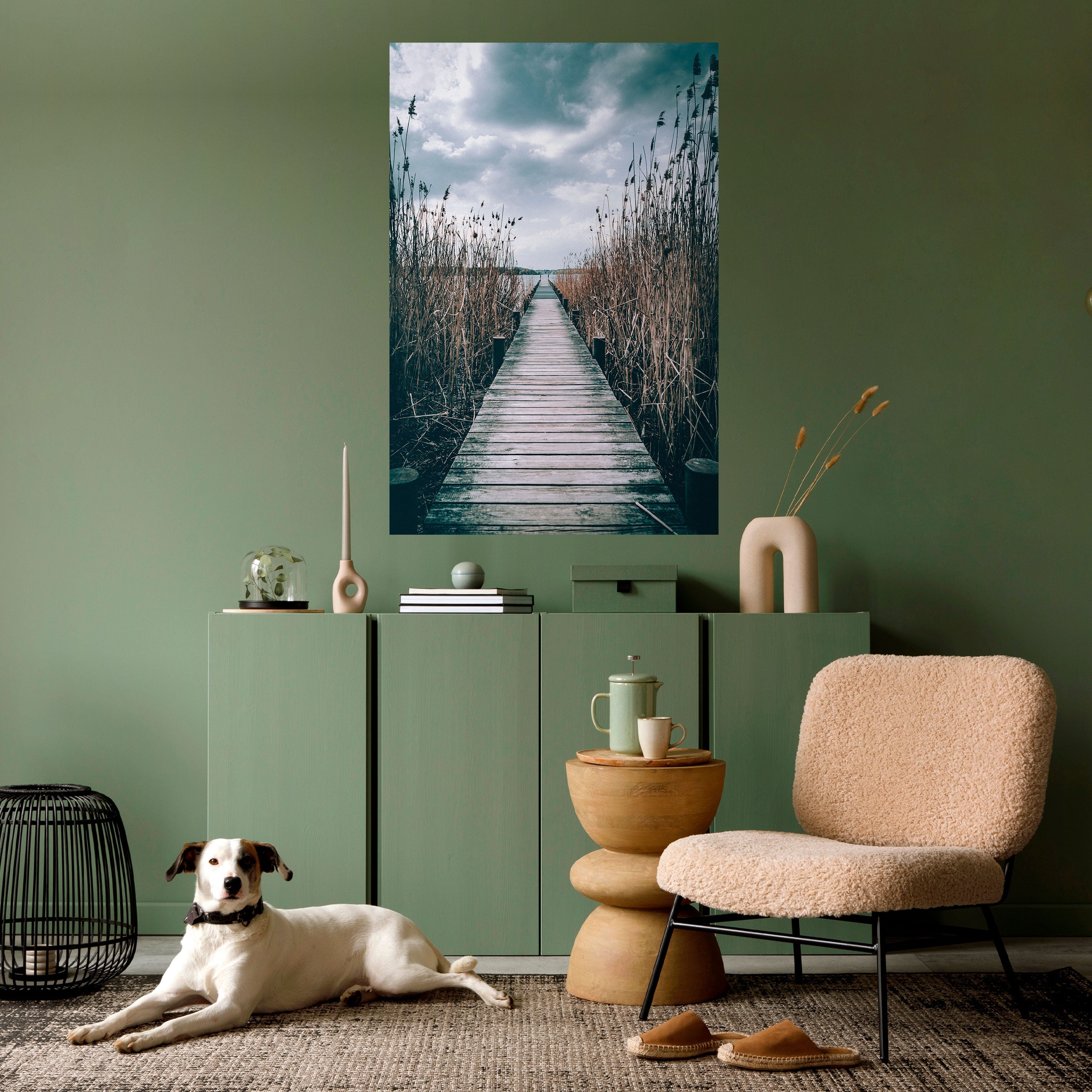 BLICK IN DIE STILLE Vertikales Poster zum Abziehen und Aufkleben
