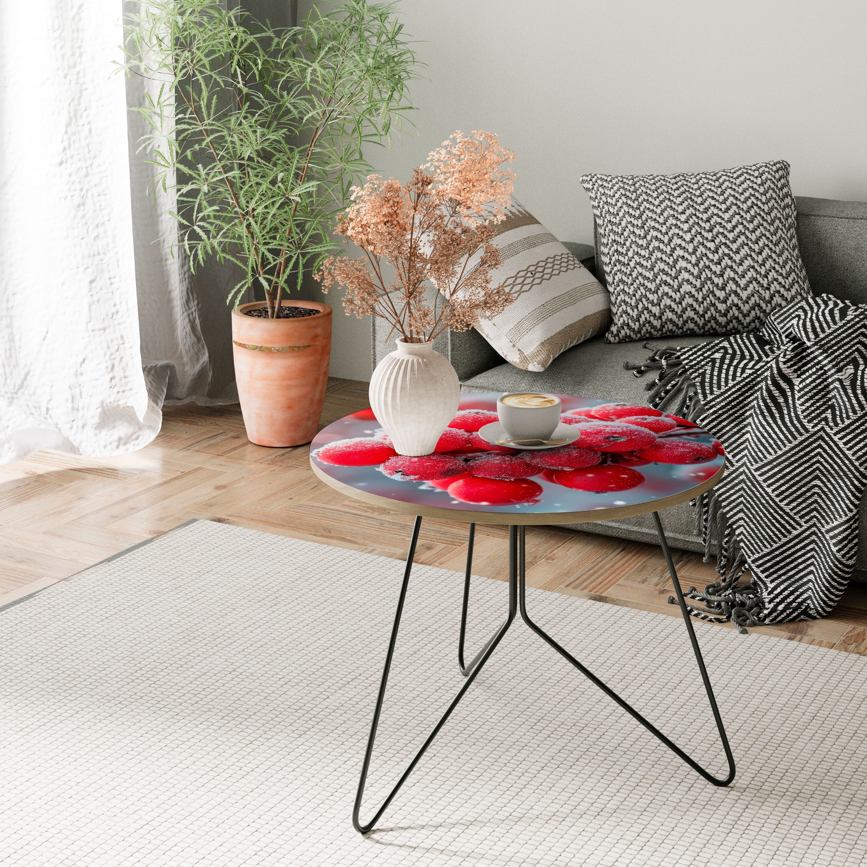 WINTER'S CRIMSON TREASURES Coffee Table 69