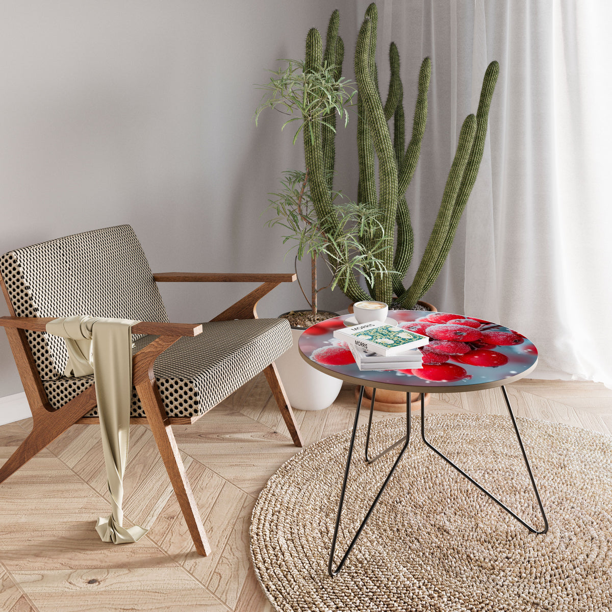 WINTER'S CRIMSON TREASURES Couchtisch