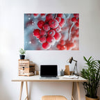 WINTER'S CRIMSON TREASURES Selbstklebendes Horizontal-Poster