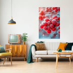 WINTER'S CRIMSON TREASURES Selbstklebendes Poster - Hochformat