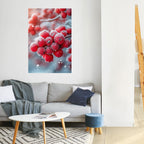 WINTER'S CRIMSON TREASURES Selbstklebendes Poster - Hochformat