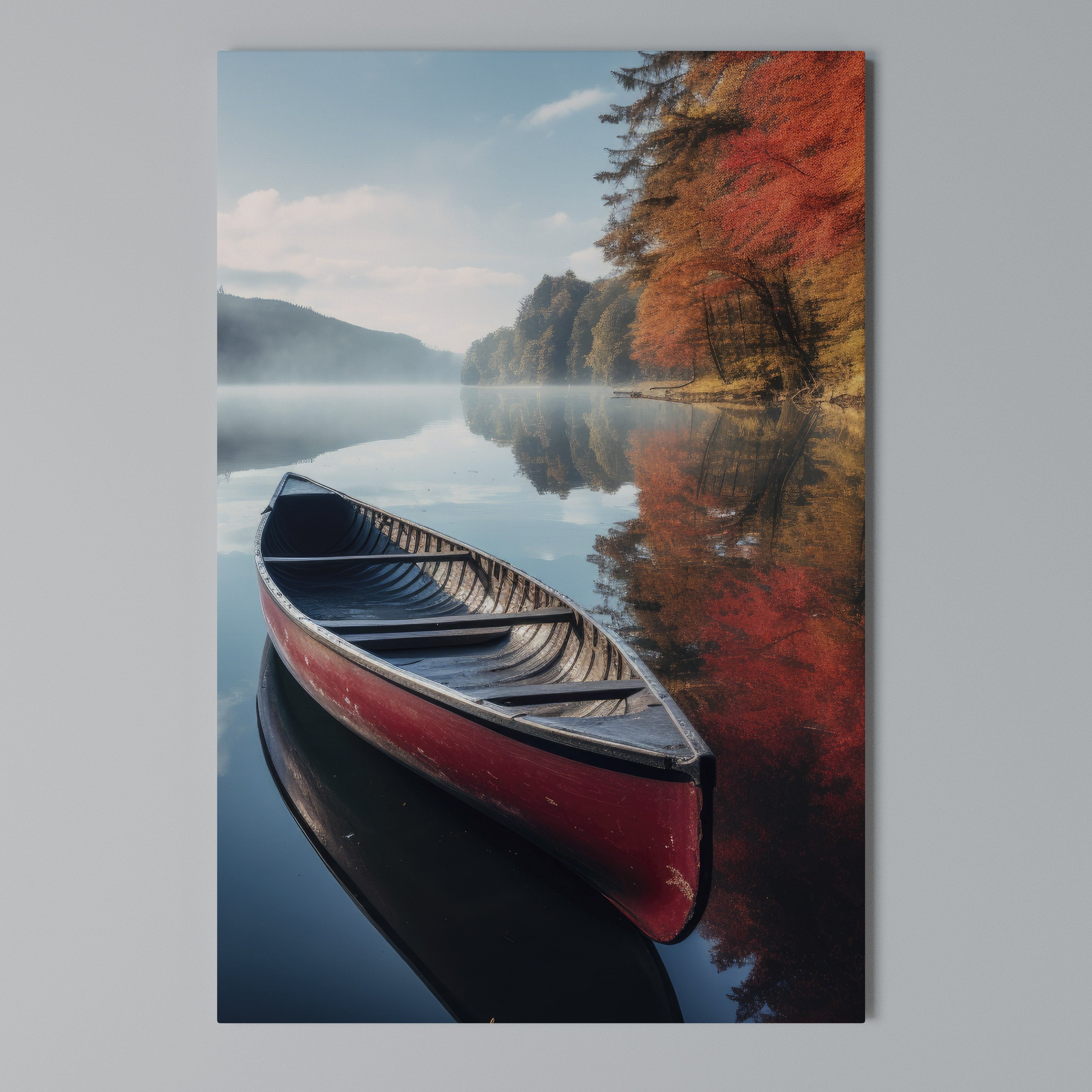 BOAT OF TRANQUILITY Vertical Canvas Print