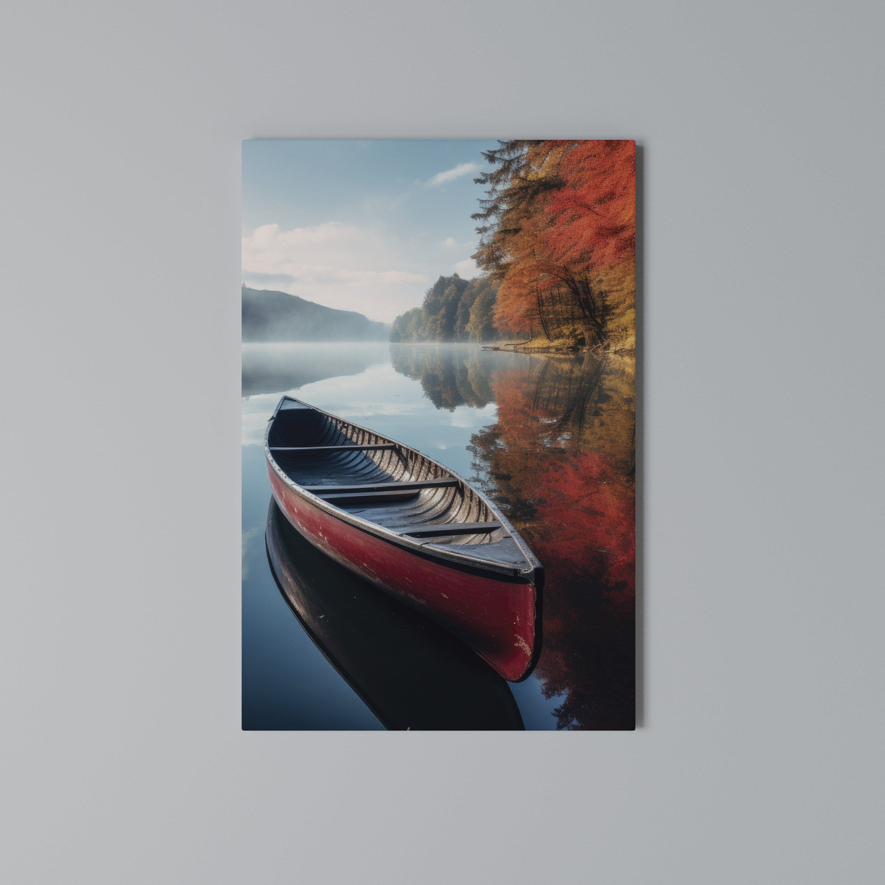 BOAT OF TRANQUILITY Vertical Canvas Print