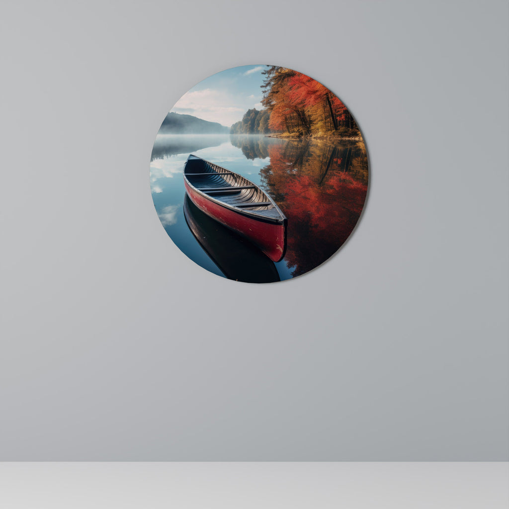 BOAT OF TRANQUILITY Runde Wanddekoration Ø 69 cm