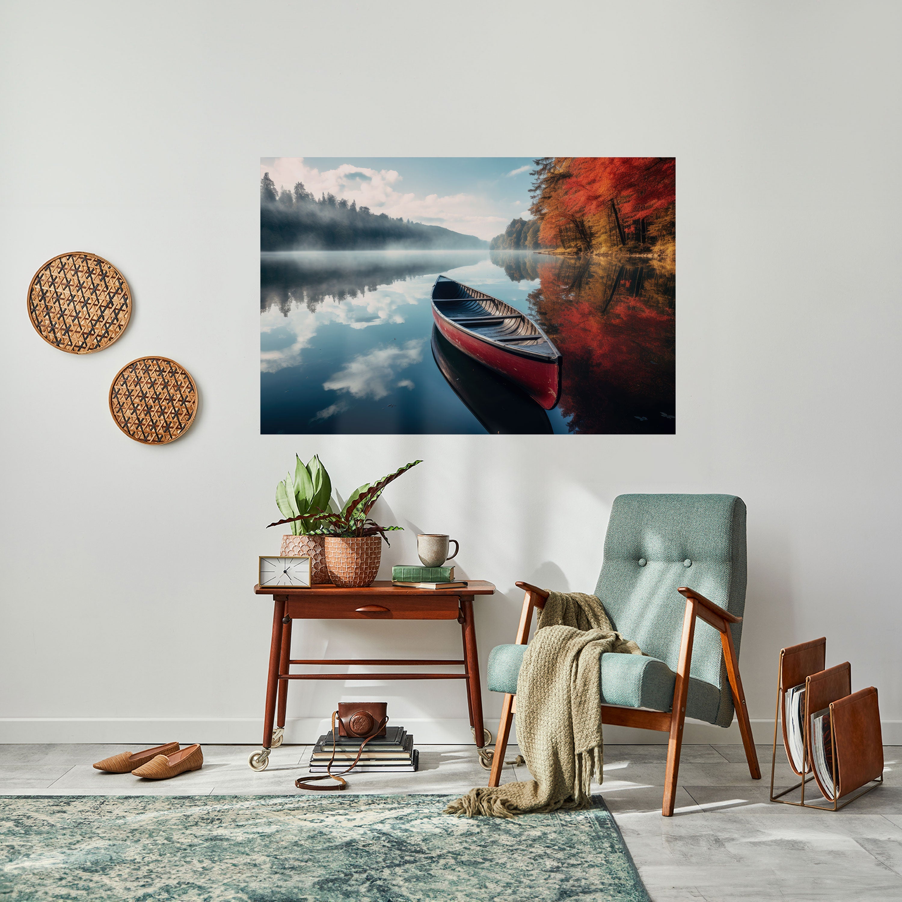 BOAT OF TRANQUILITY Horizontales Poster zum Abziehen und Aufkleben