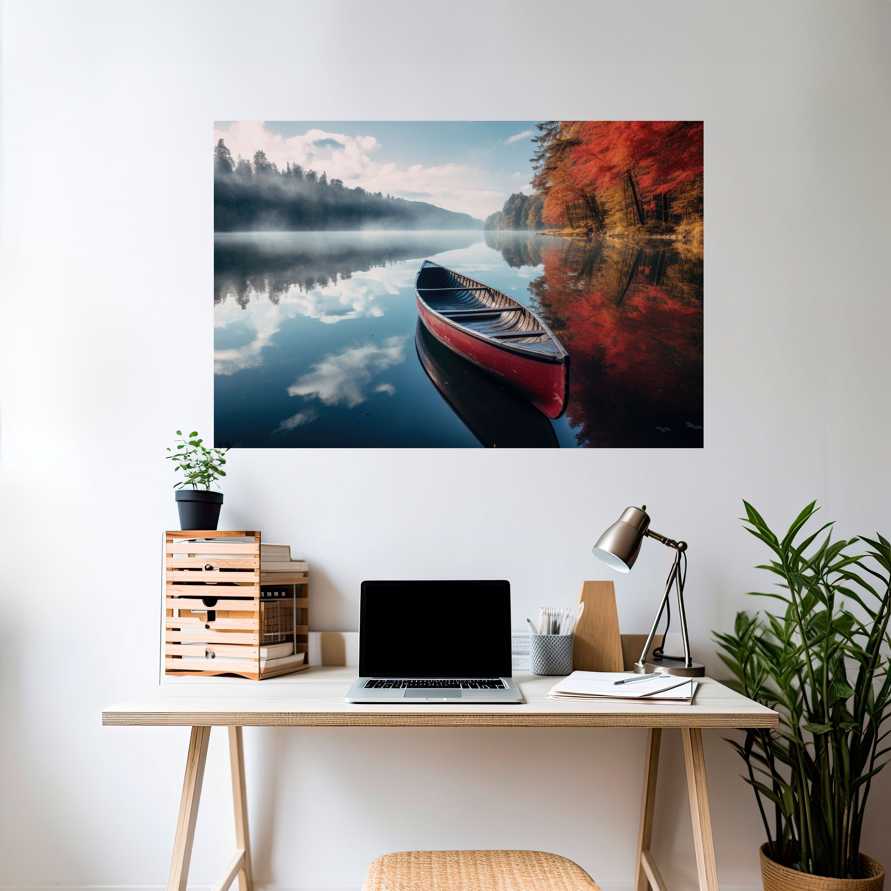 BOAT OF TRANQUILITY Horizontales Poster zum Abziehen und Aufkleben