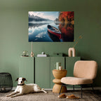 BOAT OF TRANQUILITY Selbstklebendes Horizontal-Poster