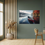 BOAT OF TRANQUILITY Selbstklebendes Horizontal-Poster