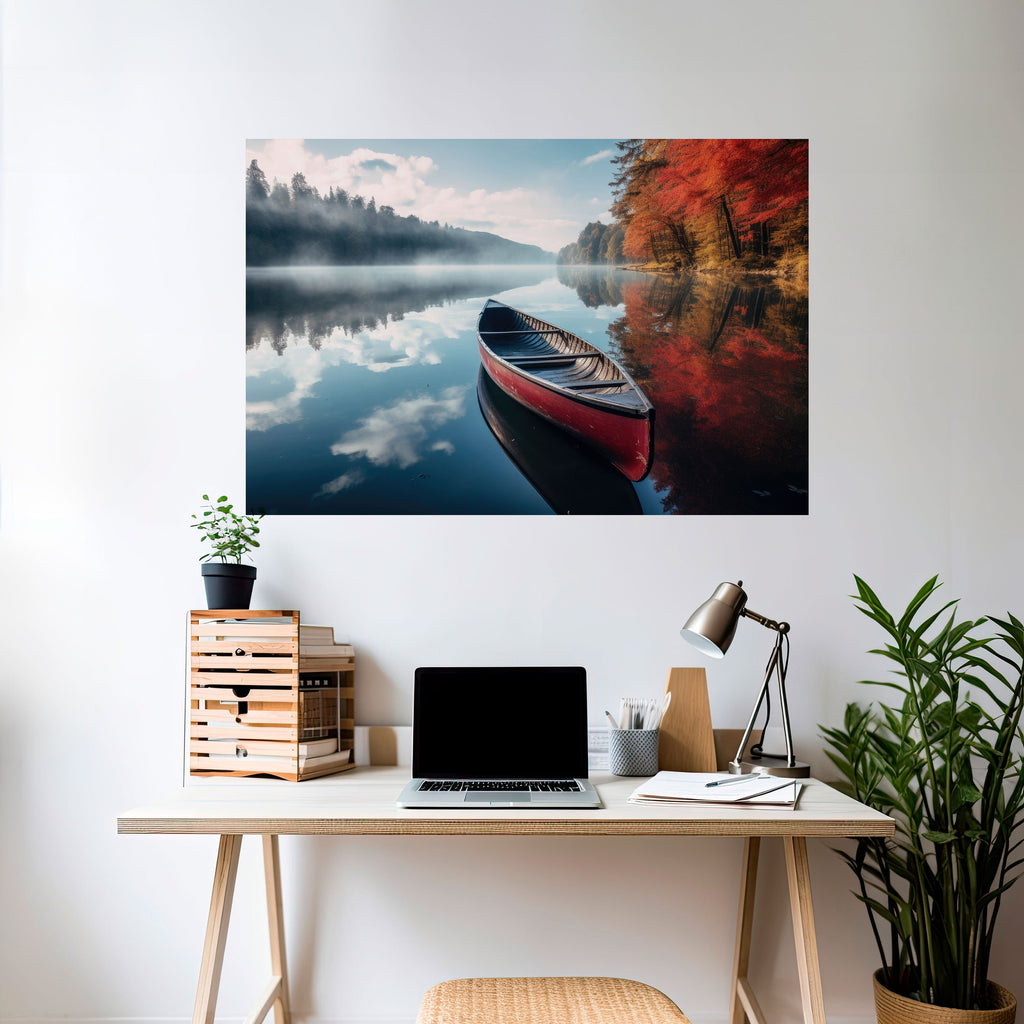 BOAT OF TRANQUILITY Horizontales Poster zum Abziehen und Aufkleben