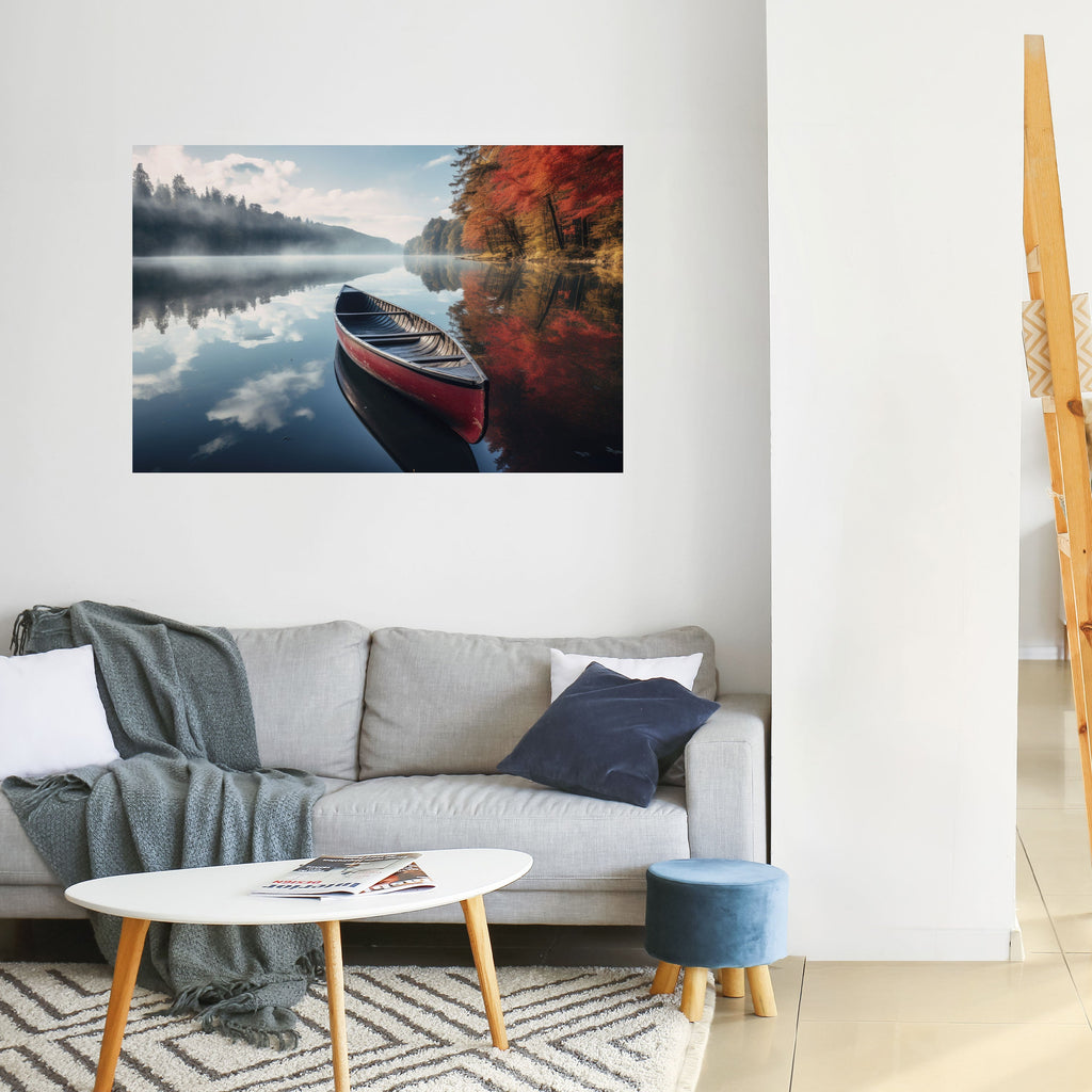 BOAT OF TRANQUILITY Horizontales Poster zum Abziehen und Aufkleben