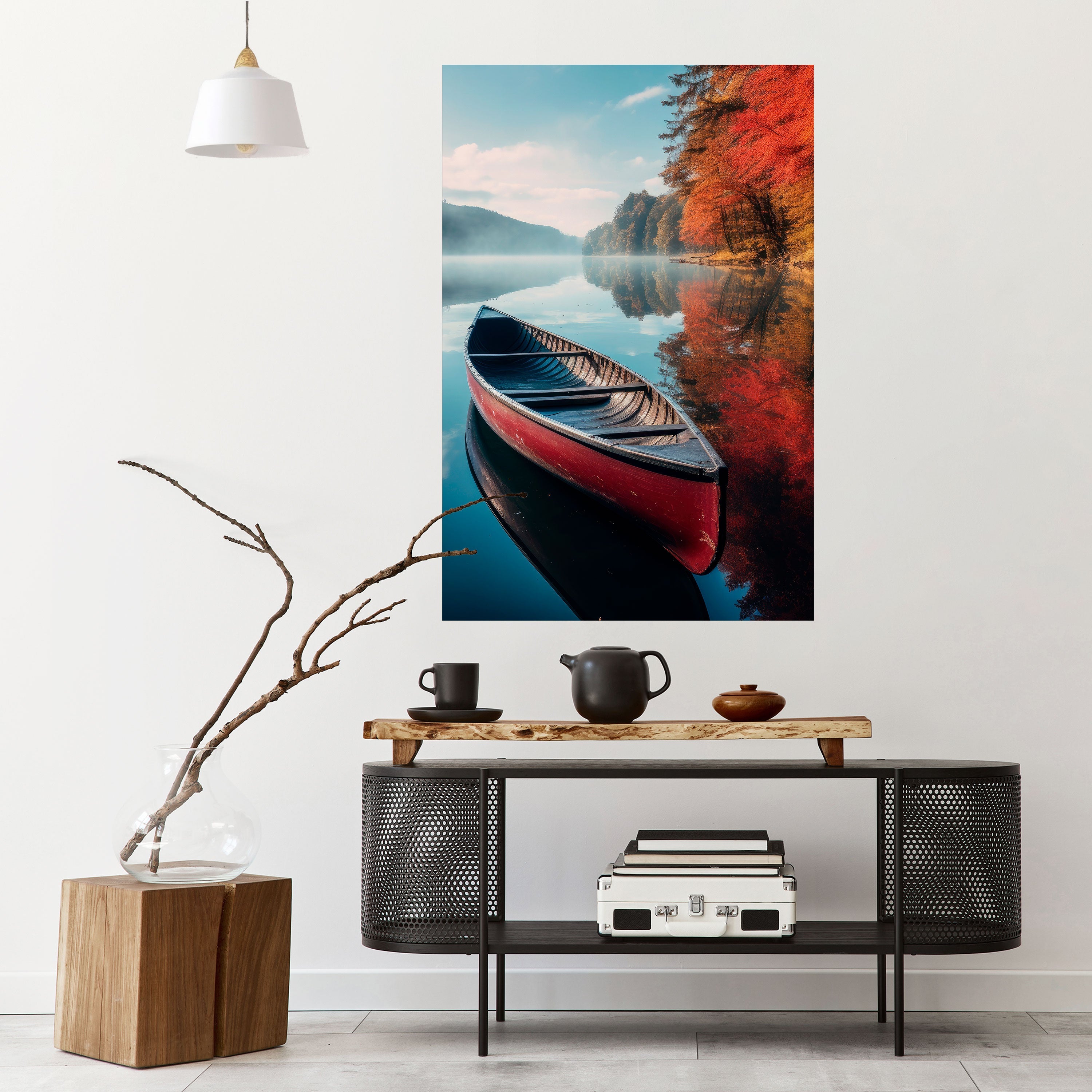 BOAT OF TRANQUILITY Vertikales Poster zum Abziehen und Aufkleben