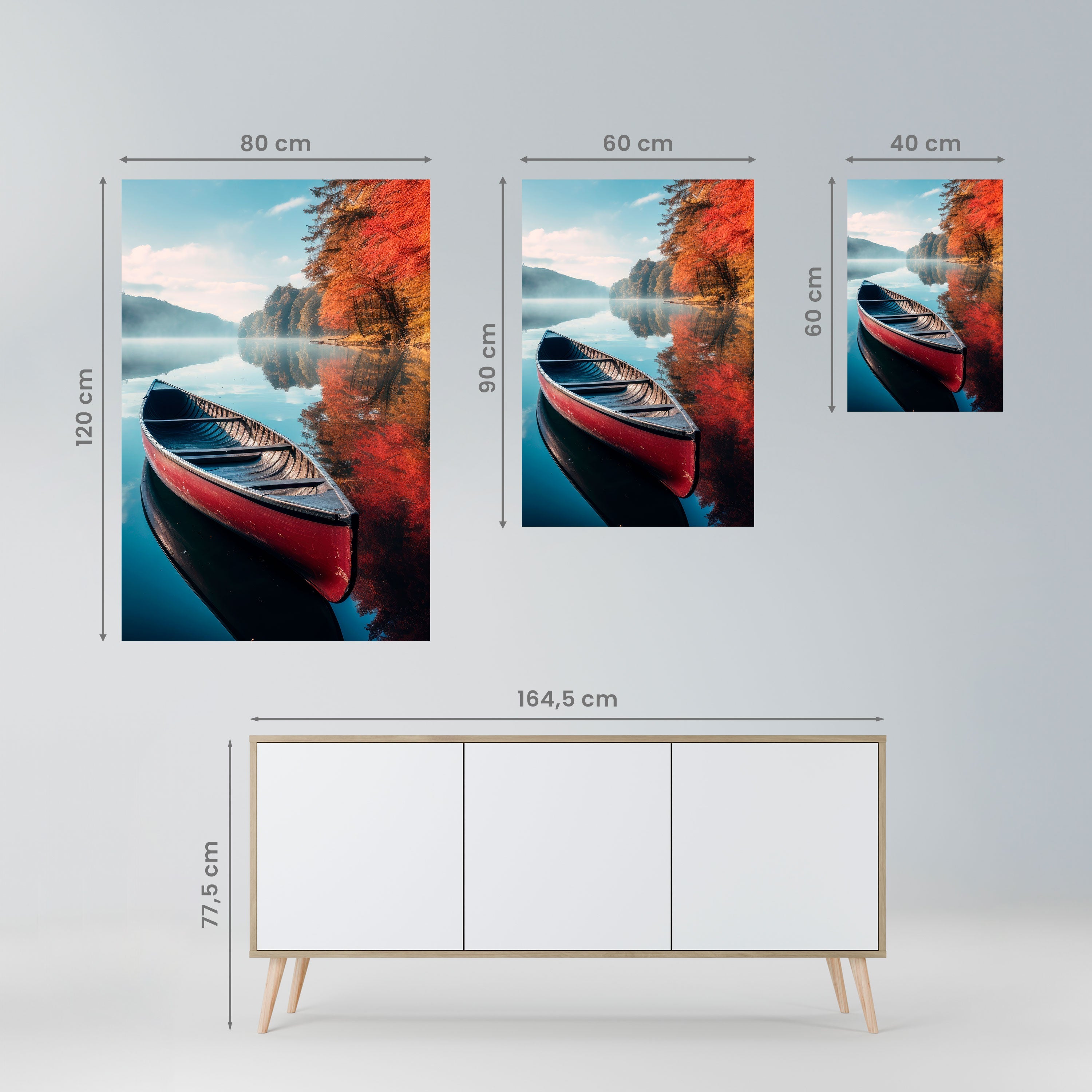 BOAT OF TRANQUILITY Vertikales Poster zum Abziehen und Aufkleben