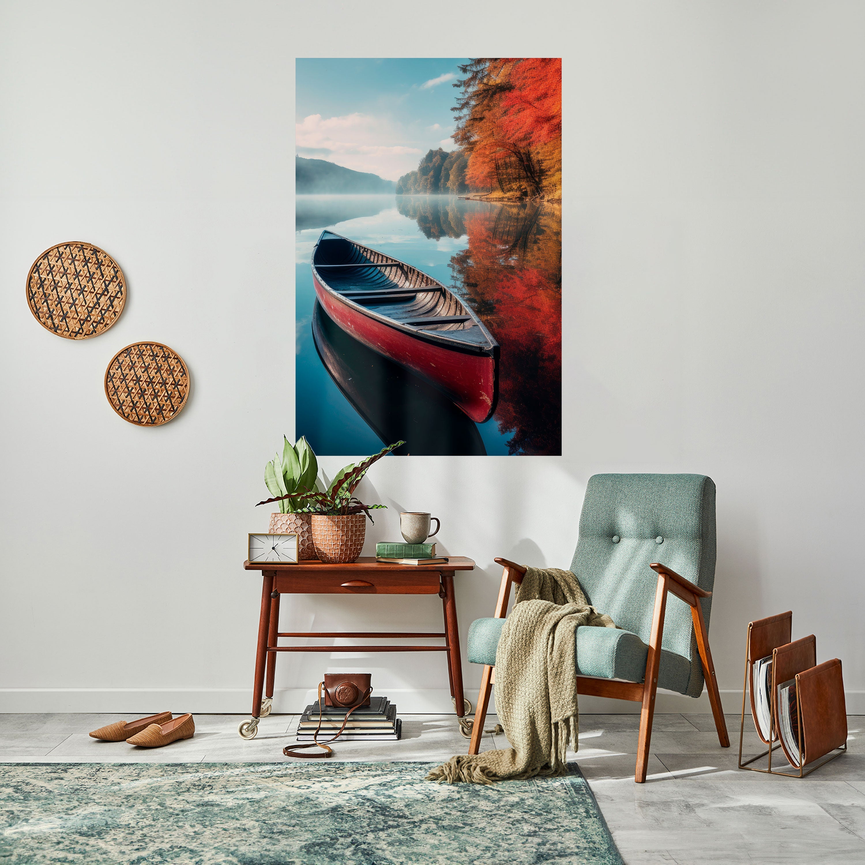 BOAT OF TRANQUILITY Vertikales Poster zum Abziehen und Aufkleben