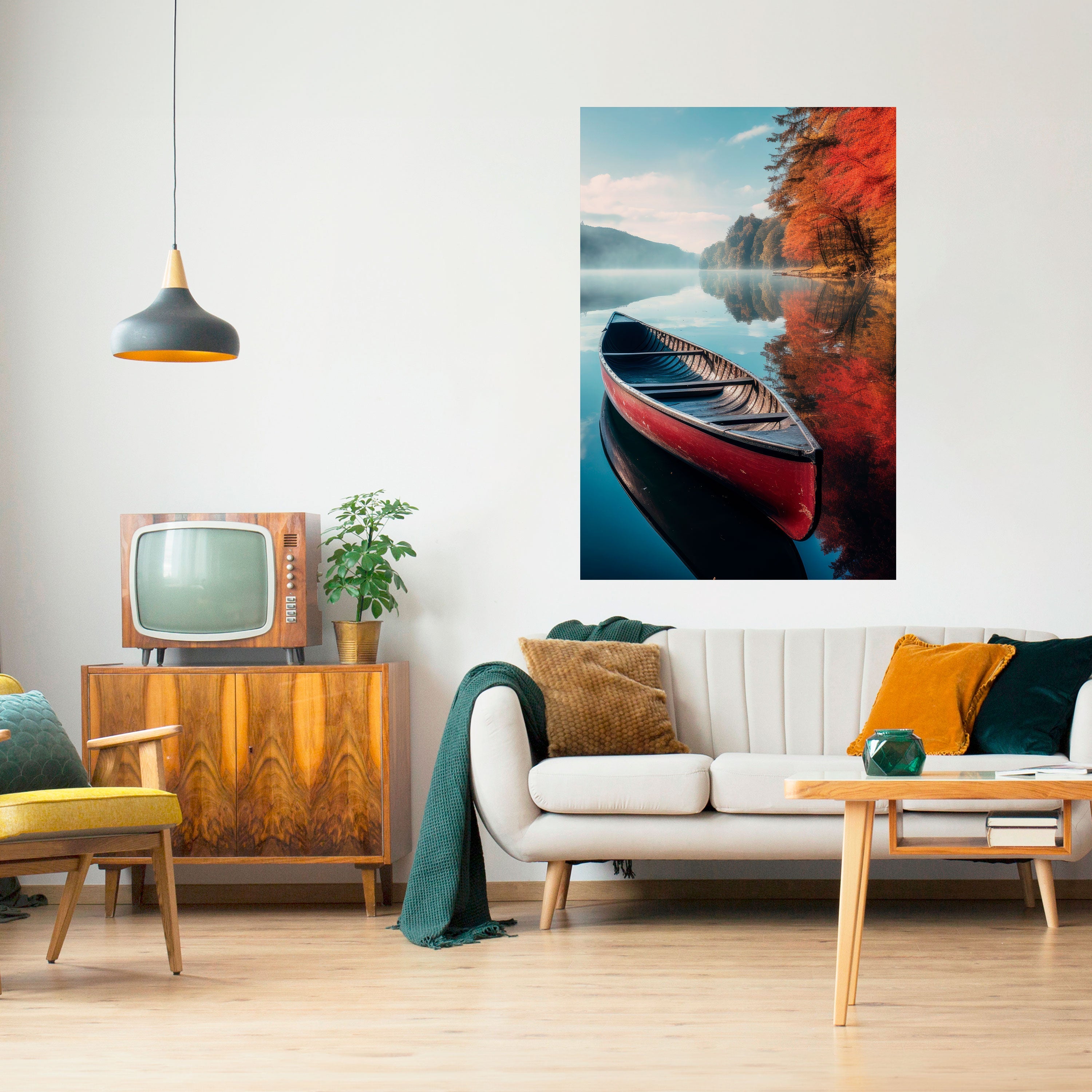 BOAT OF TRANQUILITY Vertikales Poster zum Abziehen und Aufkleben