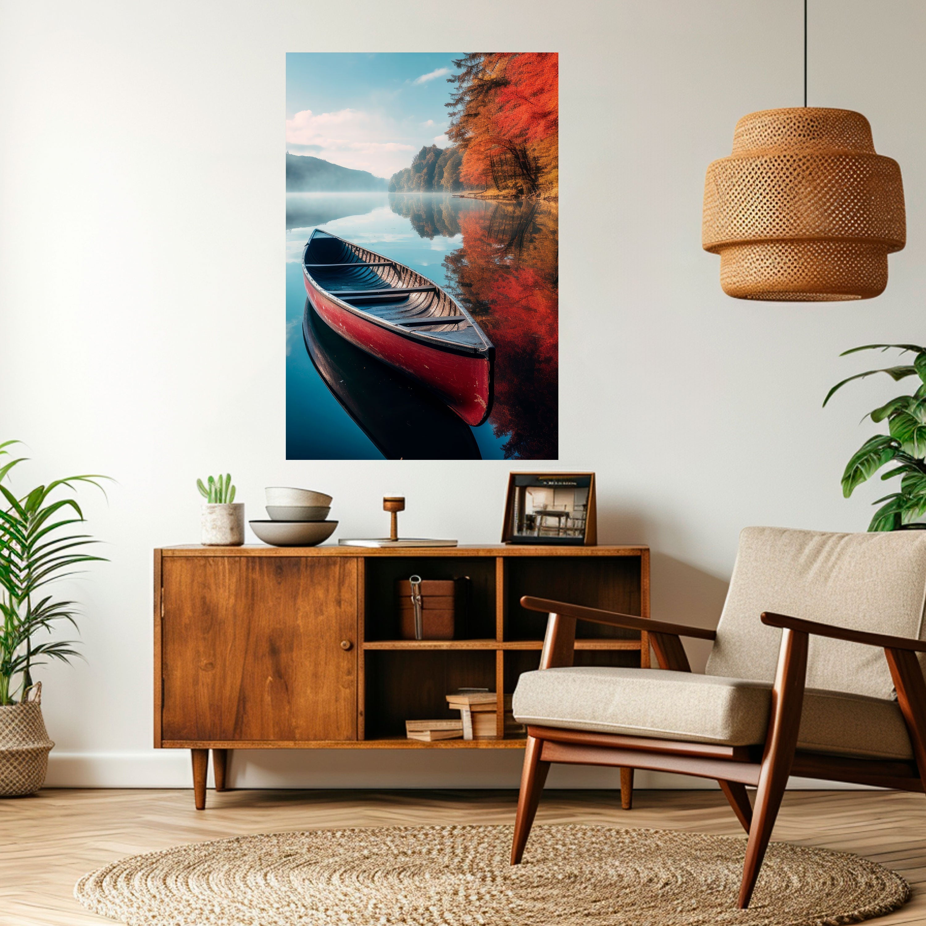 BOAT OF TRANQUILITY Vertikales Poster zum Abziehen und Aufkleben