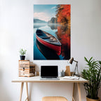 BOAT OF TRANQUILITY Selbstklebendes Poster - Hochformat