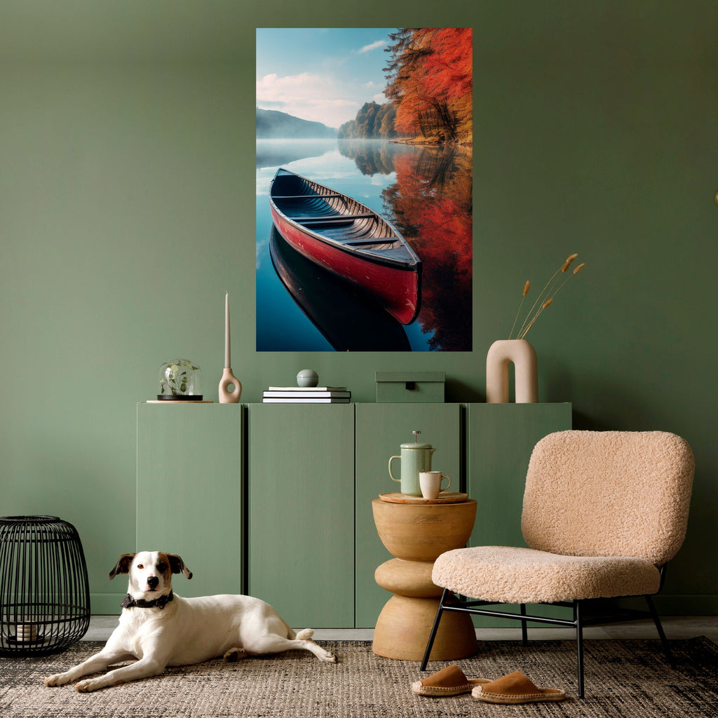 BOAT OF TRANQUILITY Vertikales Poster zum Abziehen und Aufkleben