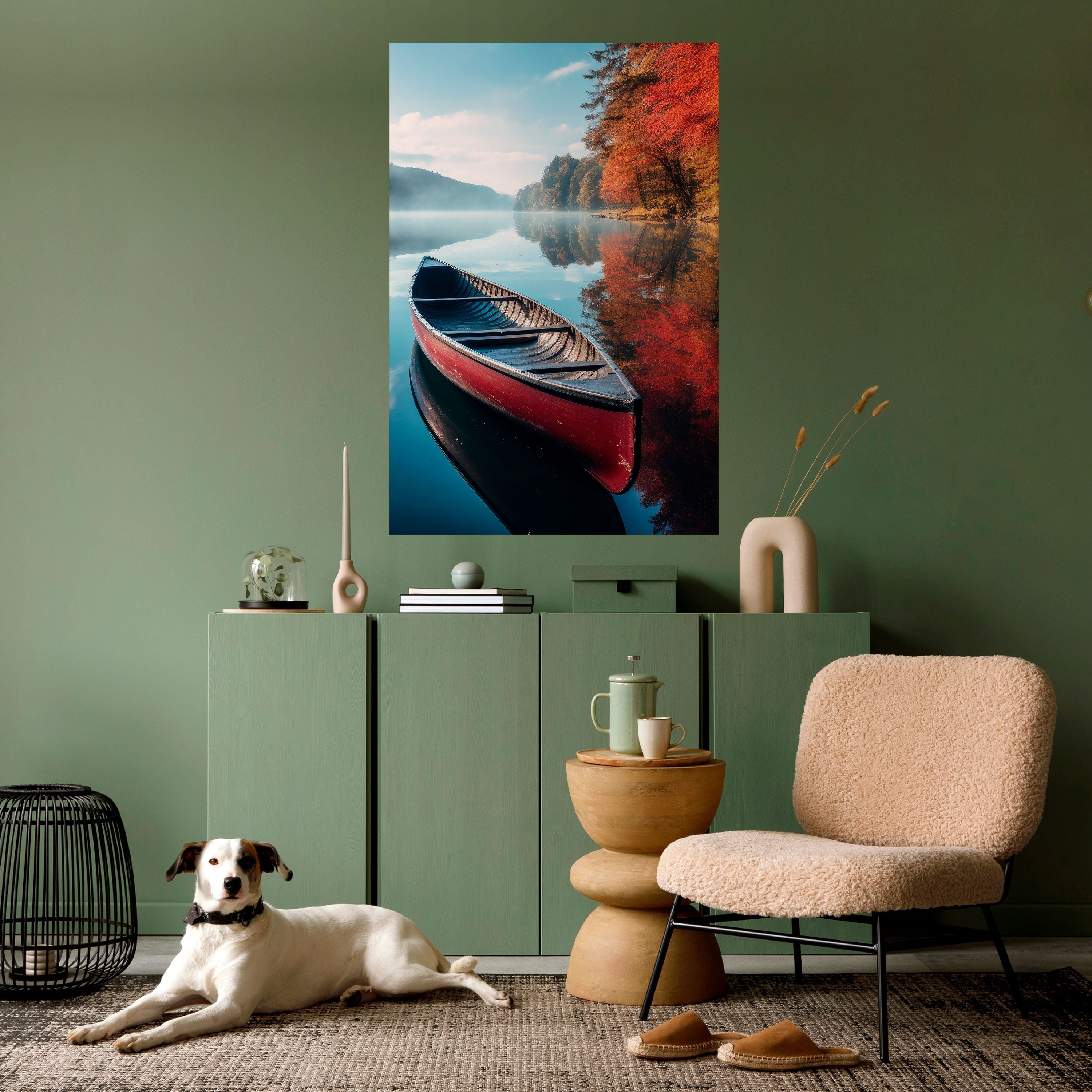BOAT OF TRANQUILITY Vertikales Poster zum Abziehen und Aufkleben