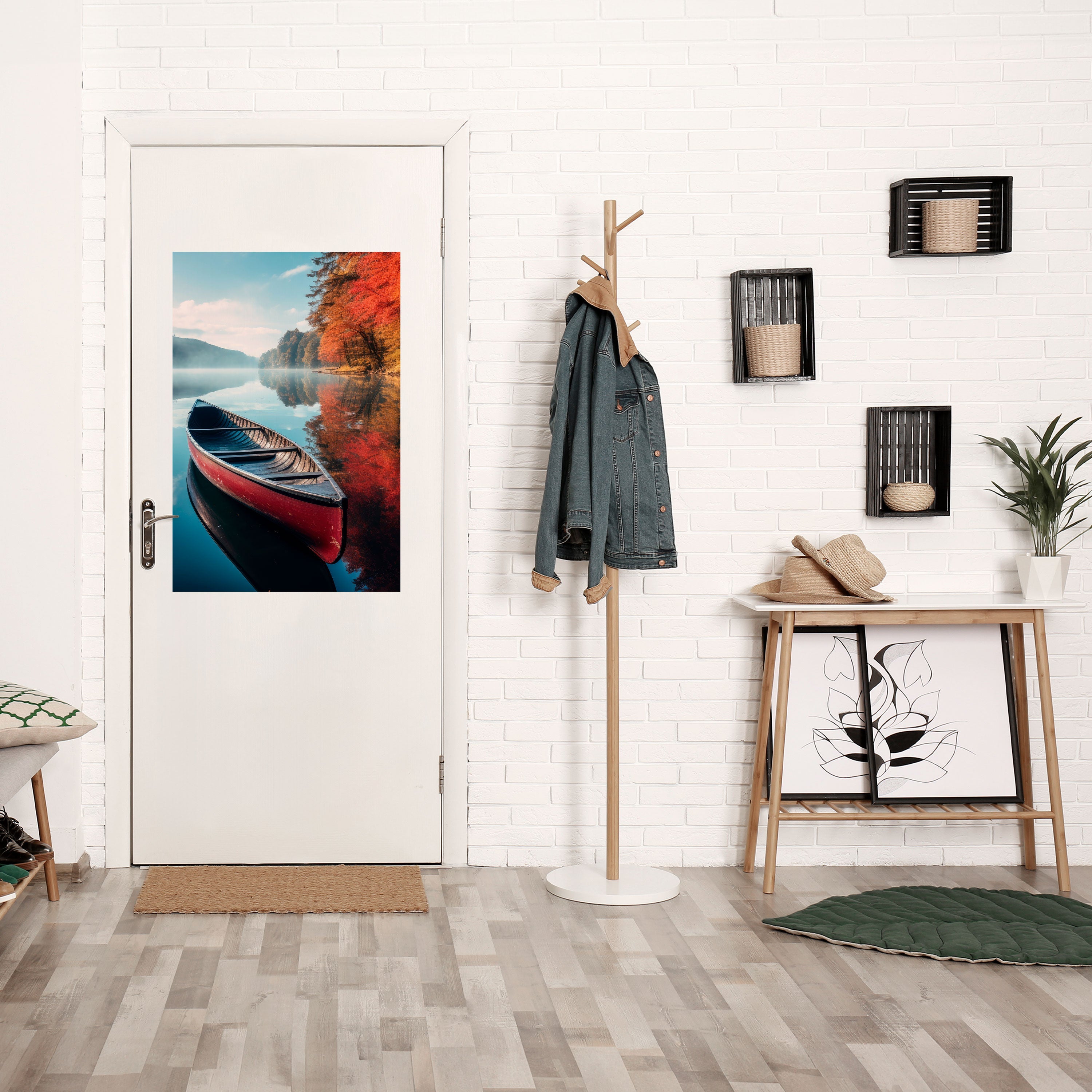BOAT OF TRANQUILITY Vertikales Poster zum Abziehen und Aufkleben