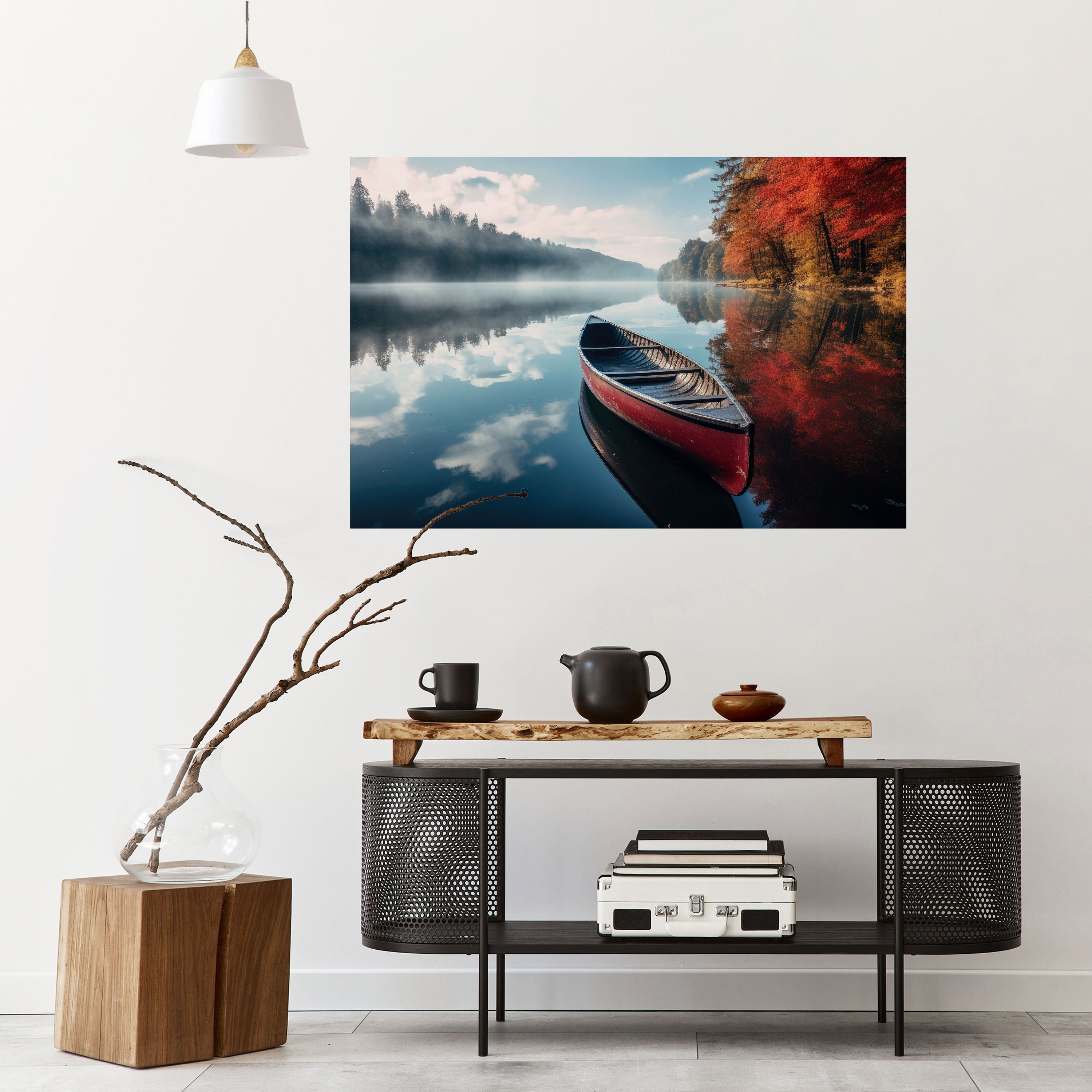 BOAT OF TRANQUILITY Horizontales Poster zum Abziehen und Aufkleben