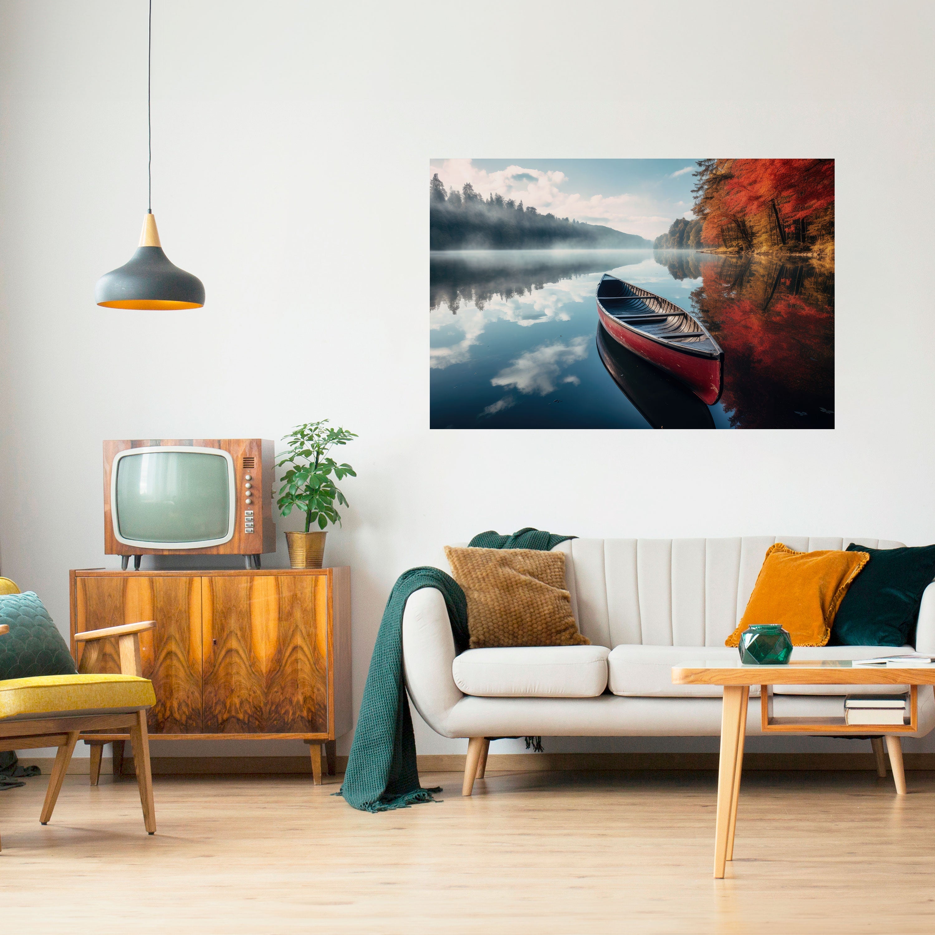 BOAT OF TRANQUILITY Horizontales Poster zum Abziehen und Aufkleben