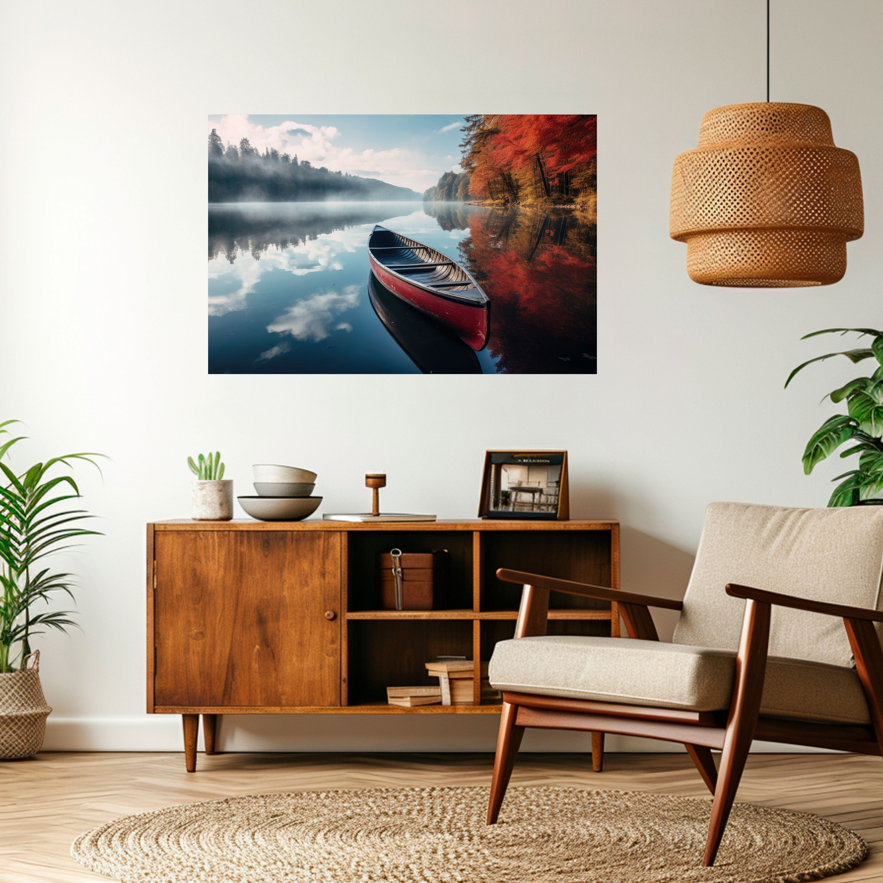 BOAT OF TRANQUILITY Horizontales Poster zum Abziehen und Aufkleben