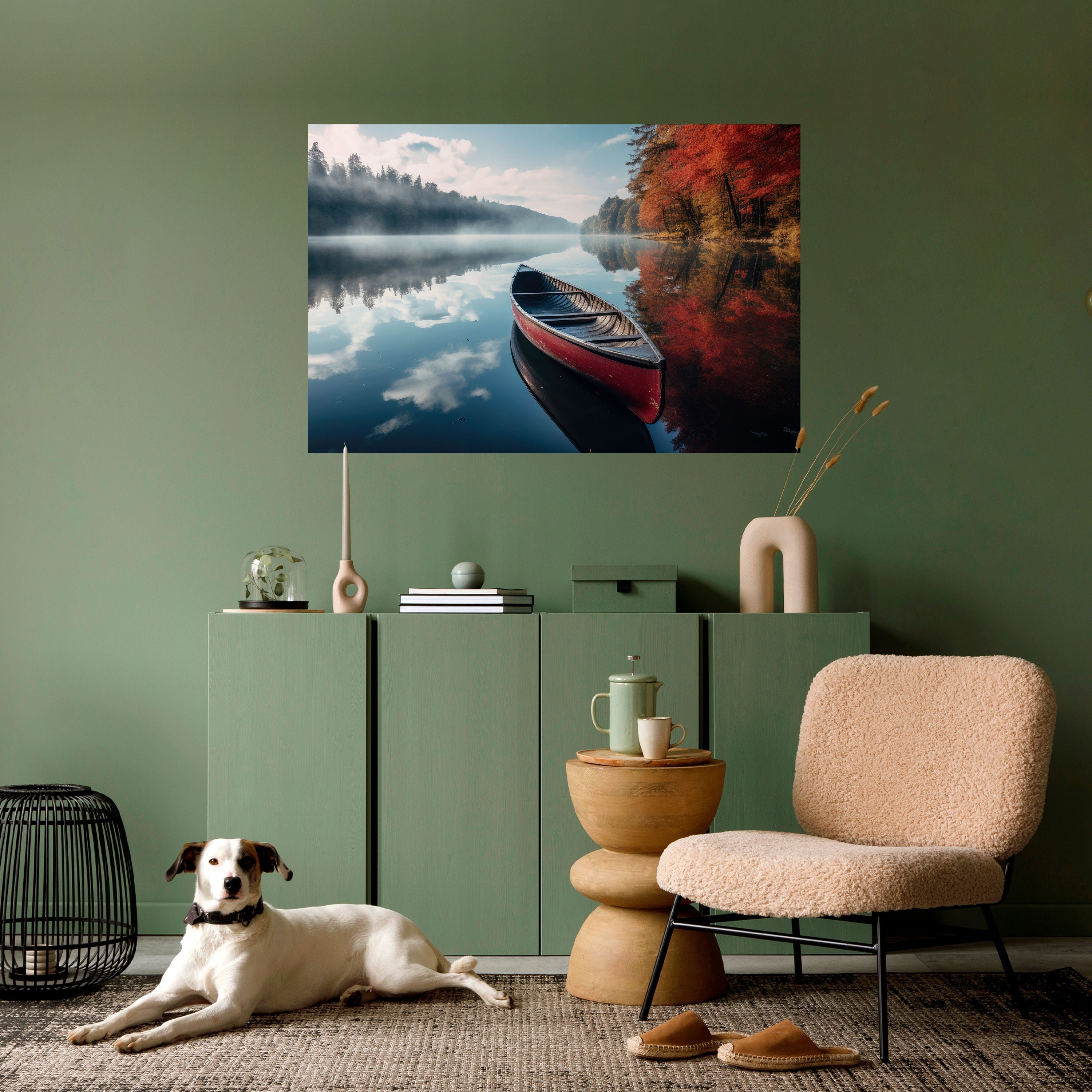 BOAT OF TRANQUILITY Horizontales Poster zum Abziehen und Aufkleben
