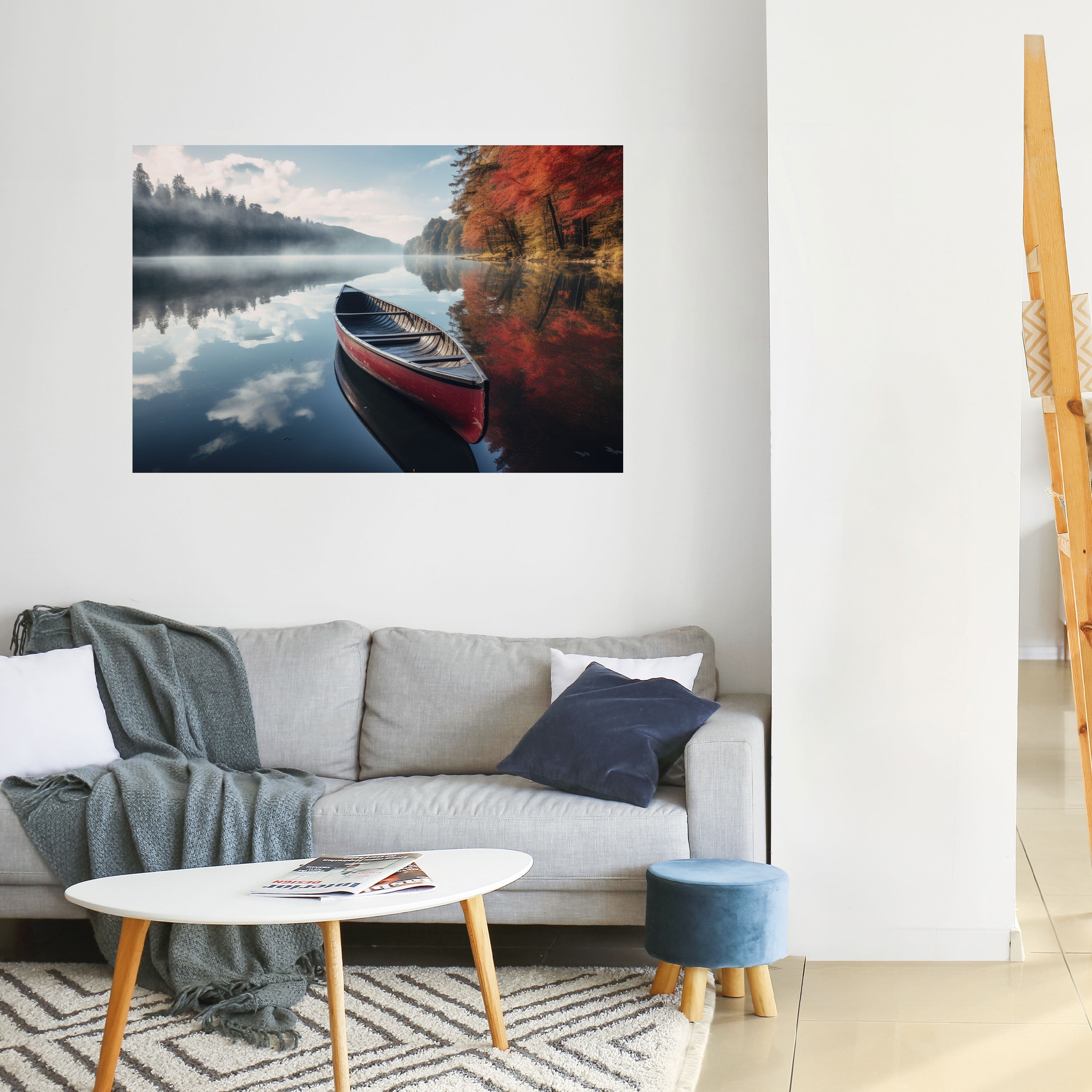BOAT OF TRANQUILITY Horizontales Poster zum Abziehen und Aufkleben