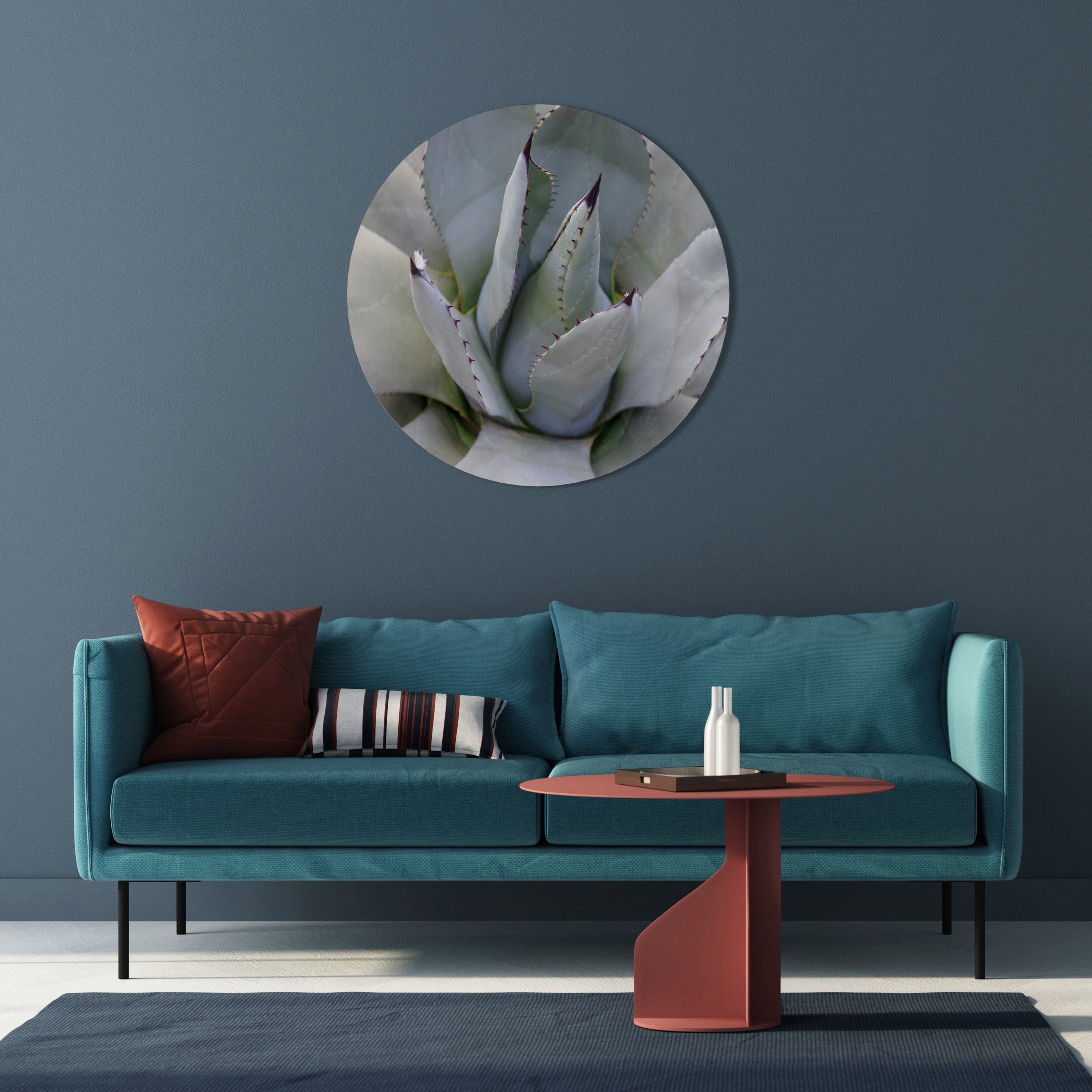 AGAVE ELEGANCE Round Wall Art