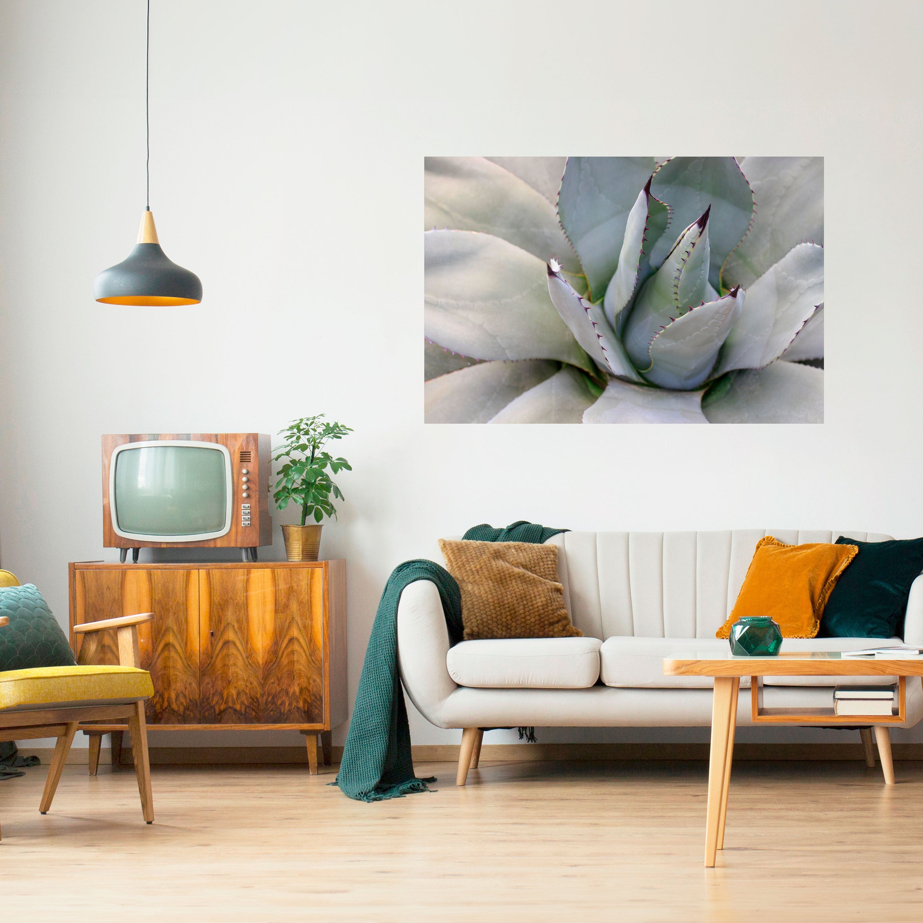 AGAVE ELEGANCE Peel and Stick Horizontal Poster